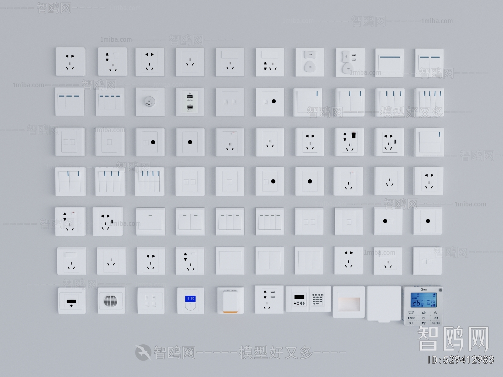 Modern Switch Socket Panel