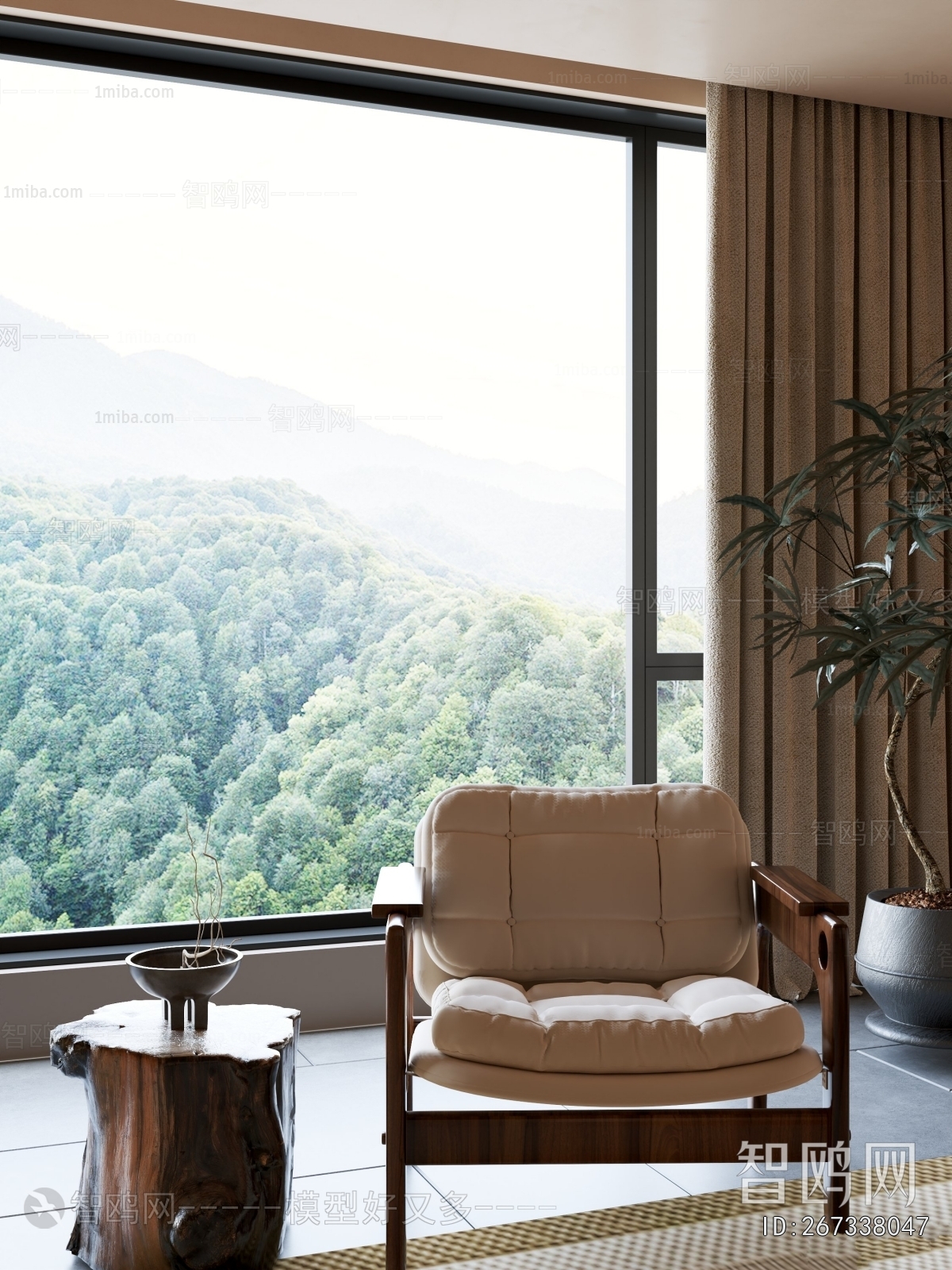 Wabi-sabi Style A Living Room