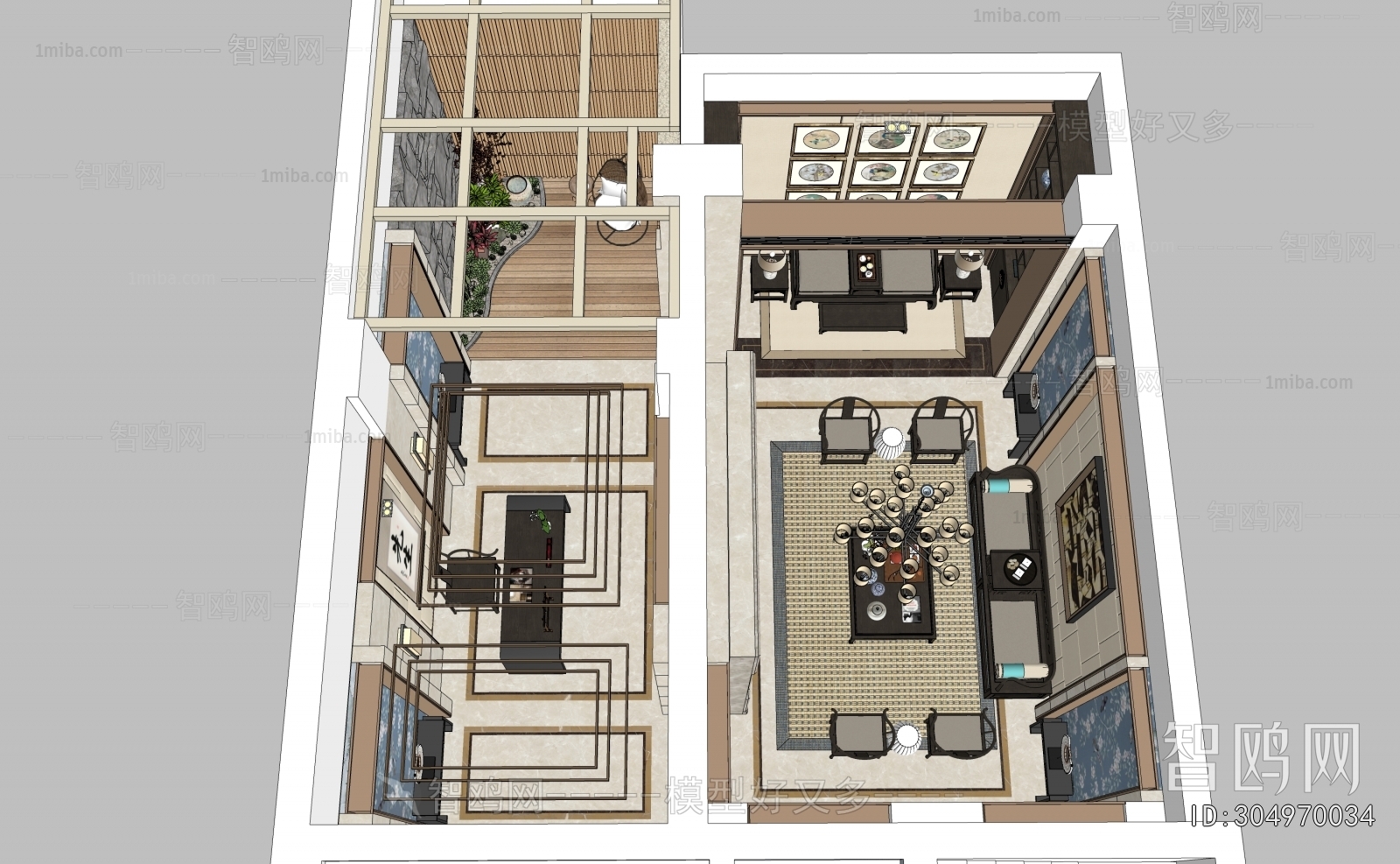 Modern A Bird's-eye View Of Home Decoration