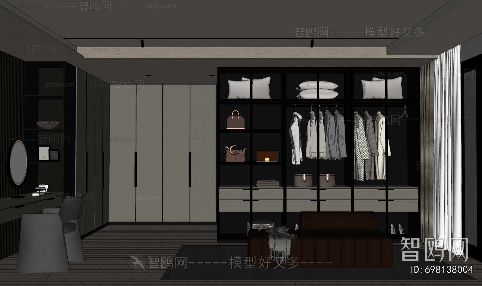 Modern Clothes Storage Area