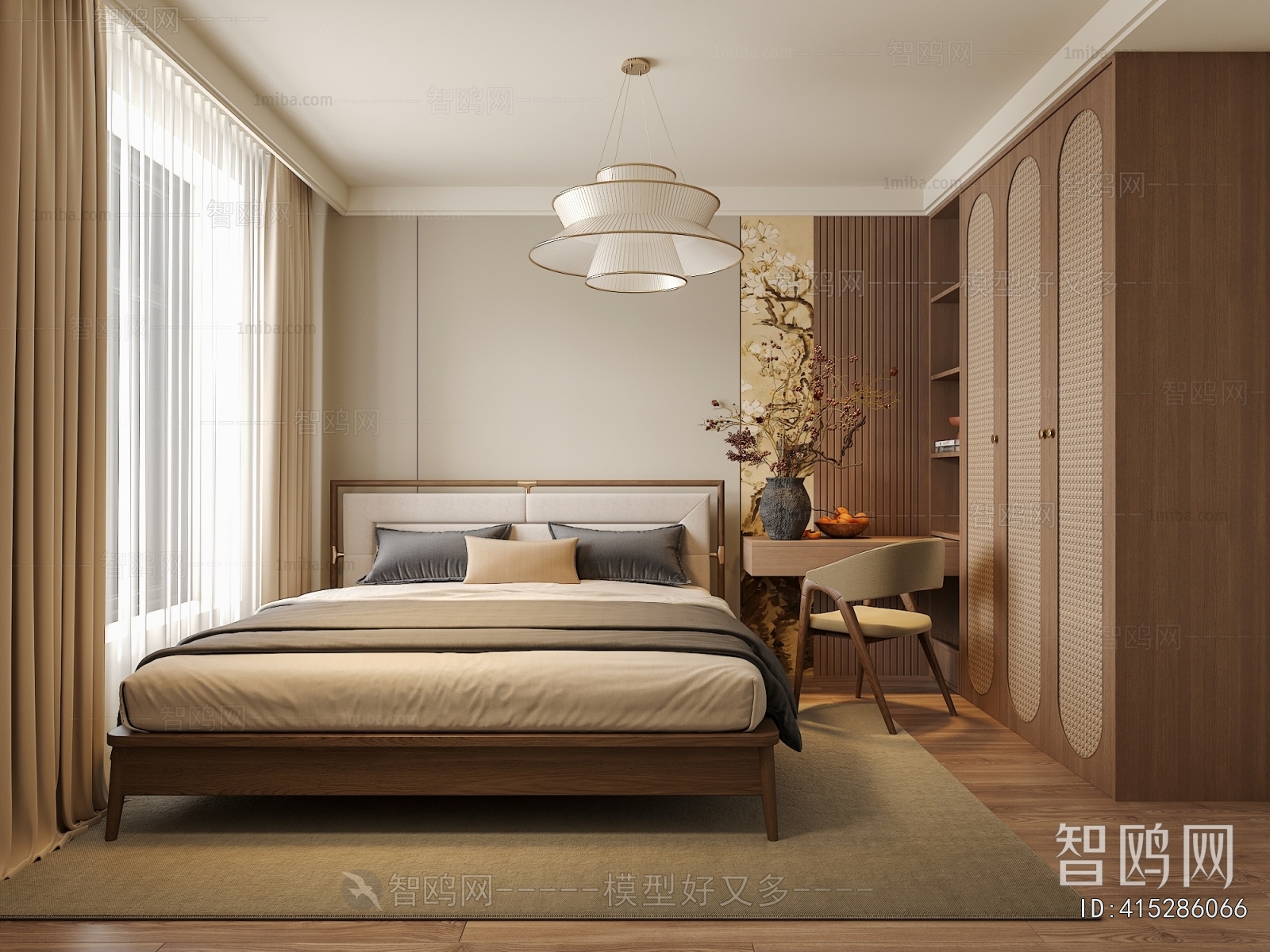 New Chinese Style Bedroom