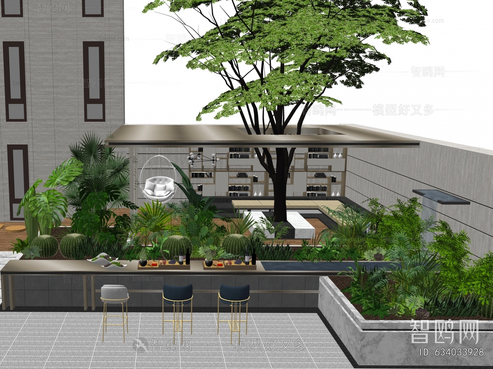 Modern Courtyard/landscape