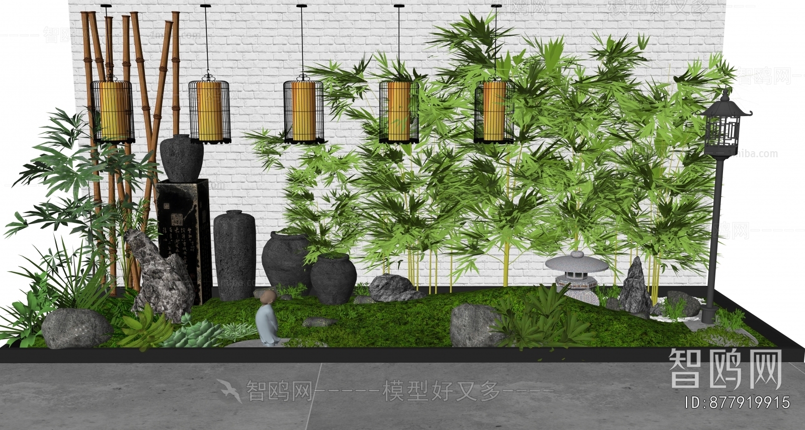 New Chinese Style Plant Landscaping