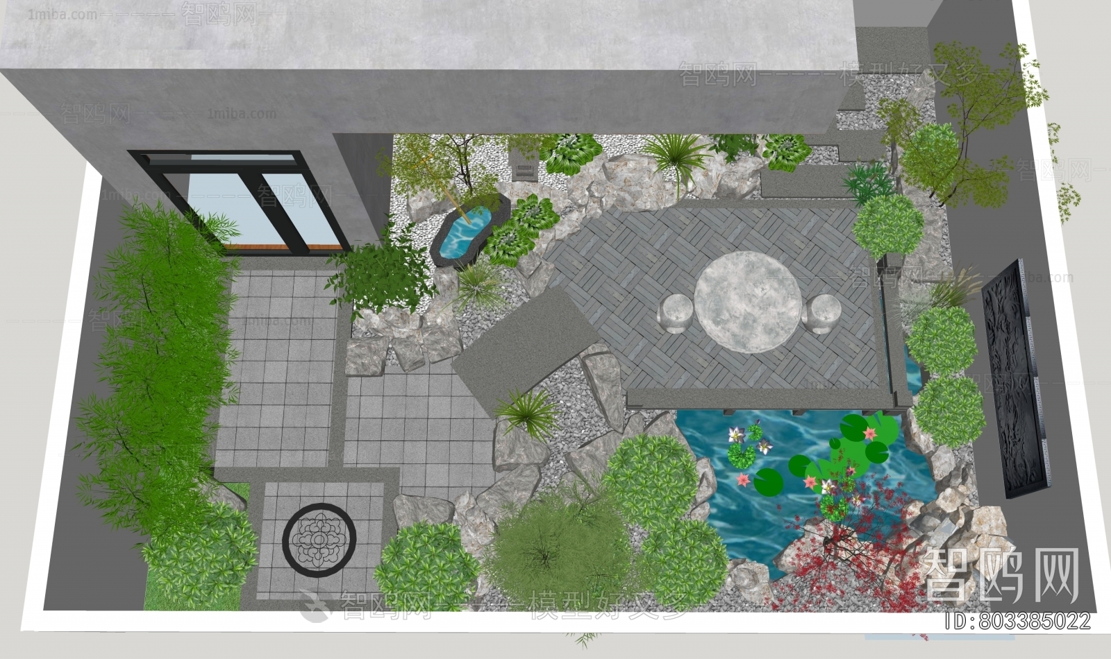 New Chinese Style Courtyard/landscape