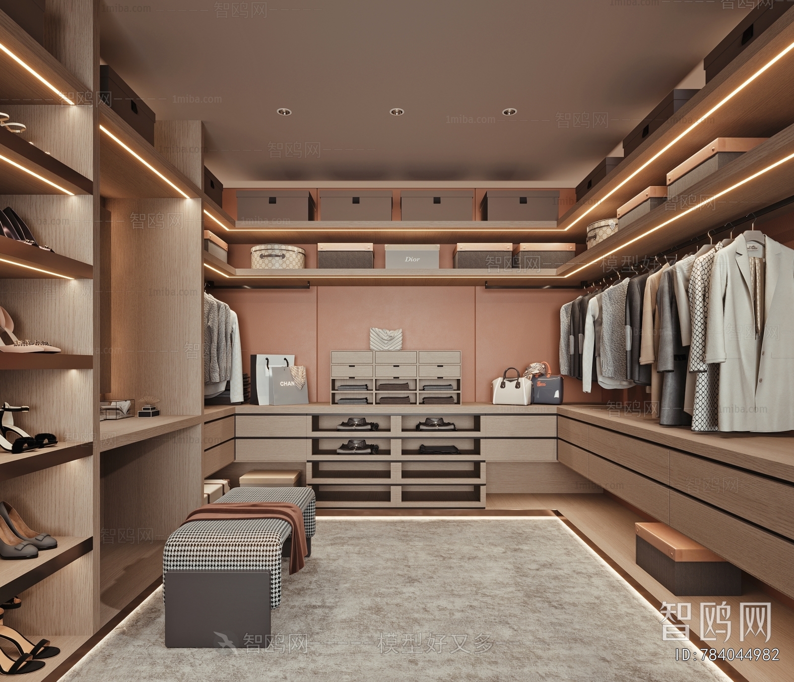 Modern Clothes Storage Area