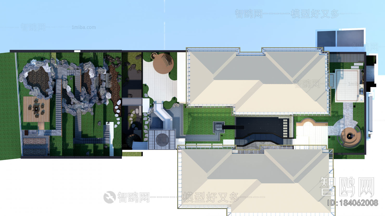 New Chinese Style Courtyard/landscape