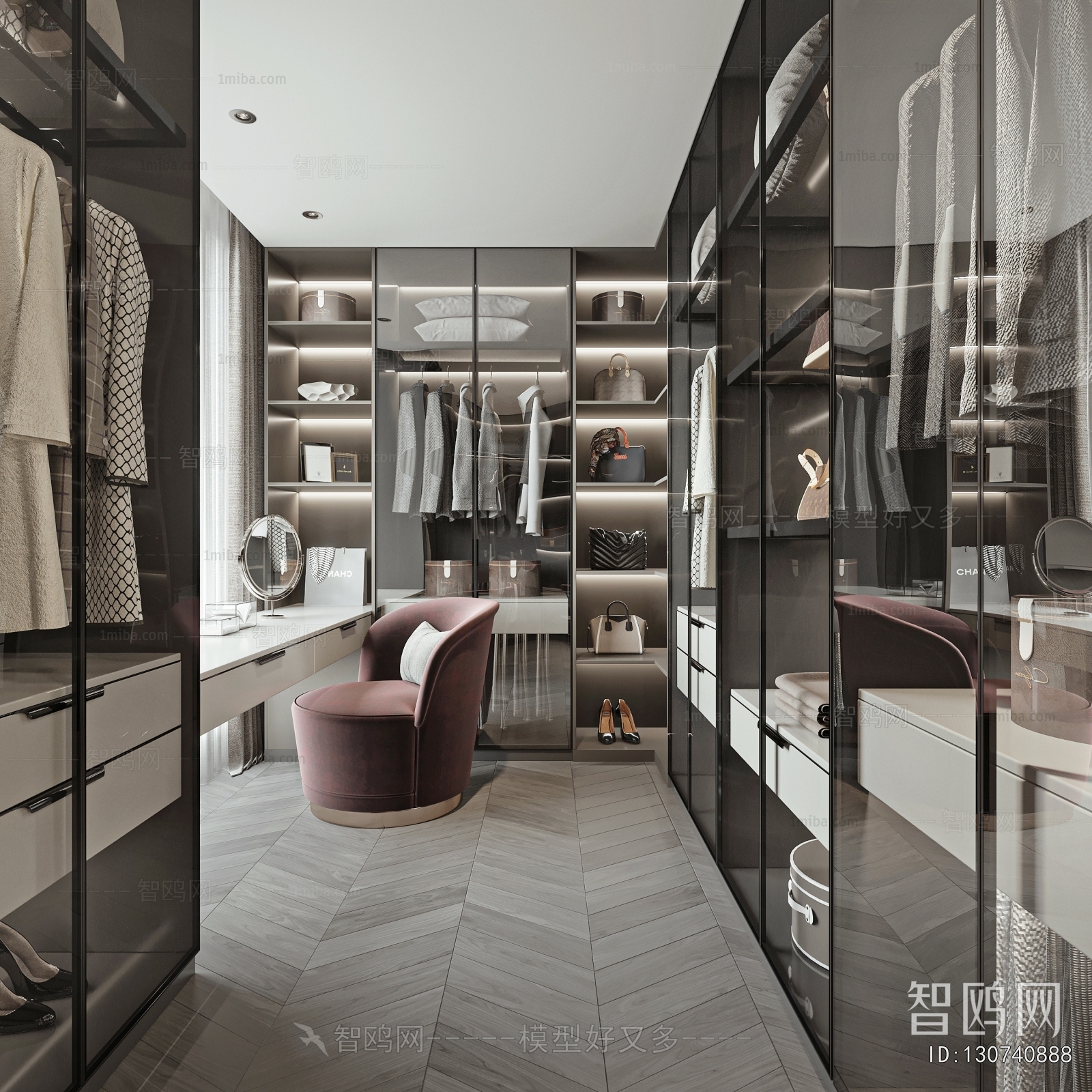Modern Clothes Storage Area