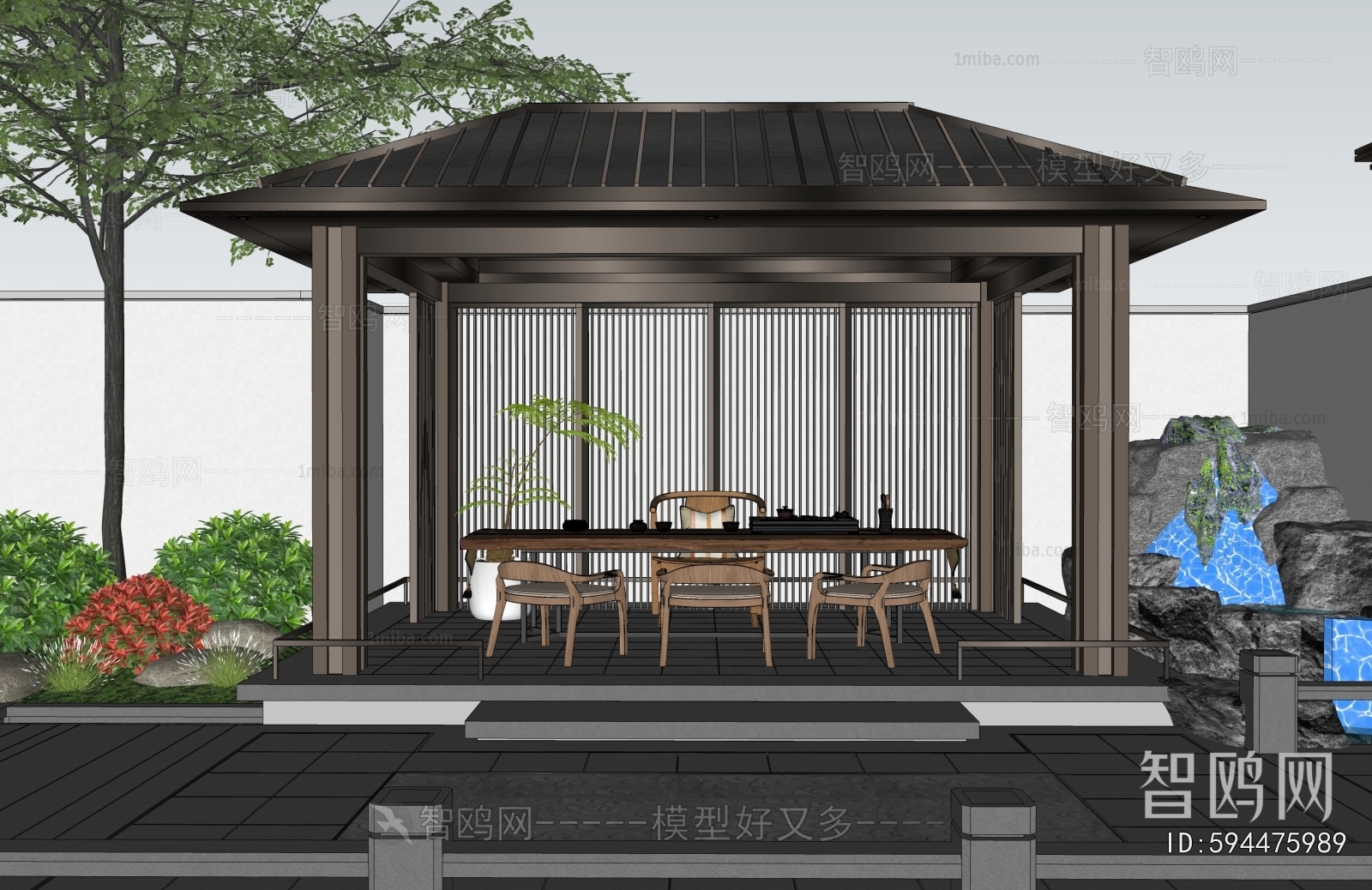 New Chinese Style Courtyard/landscape