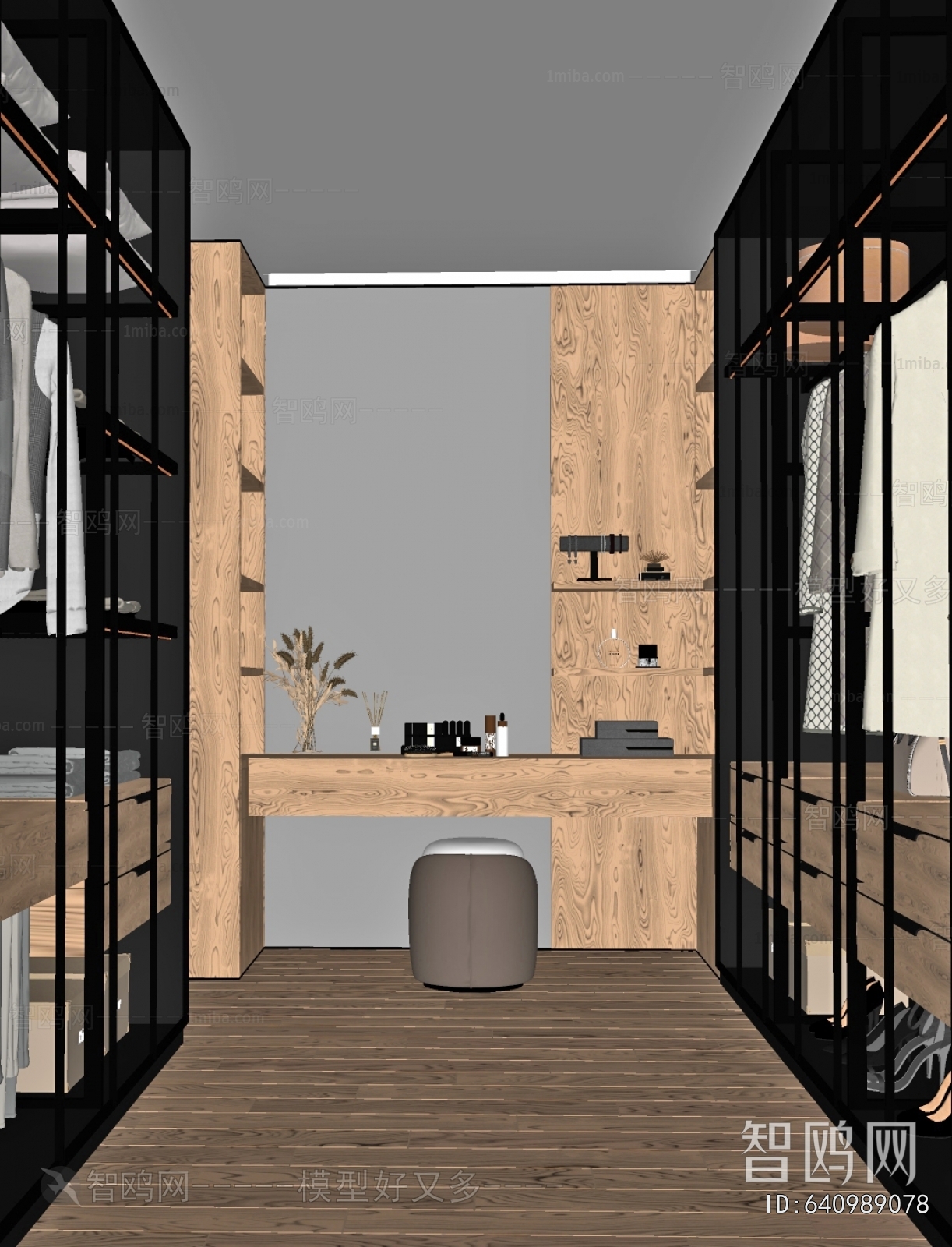 Modern Clothes Storage Area