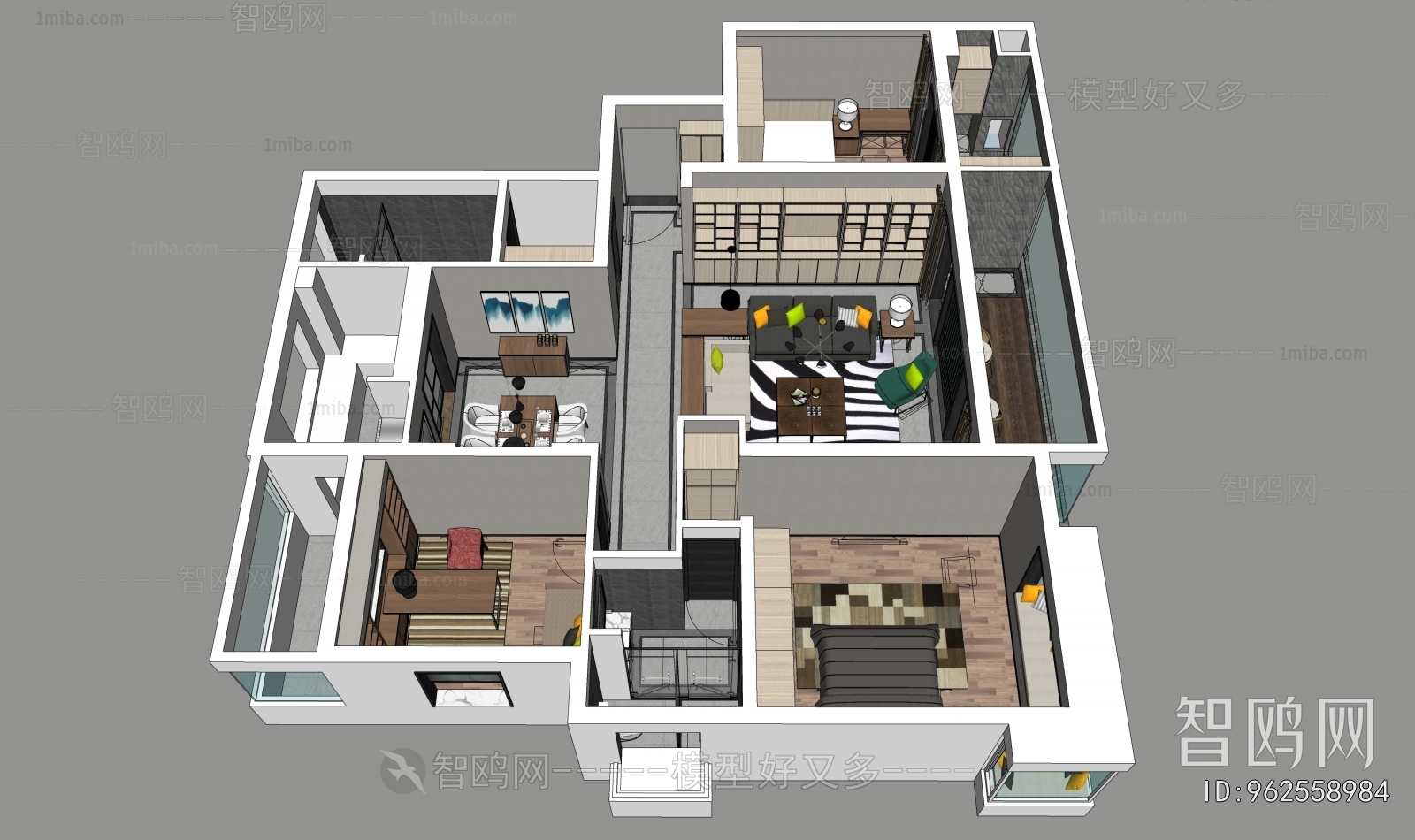 Modern A Bird's-eye View Of Home Decoration