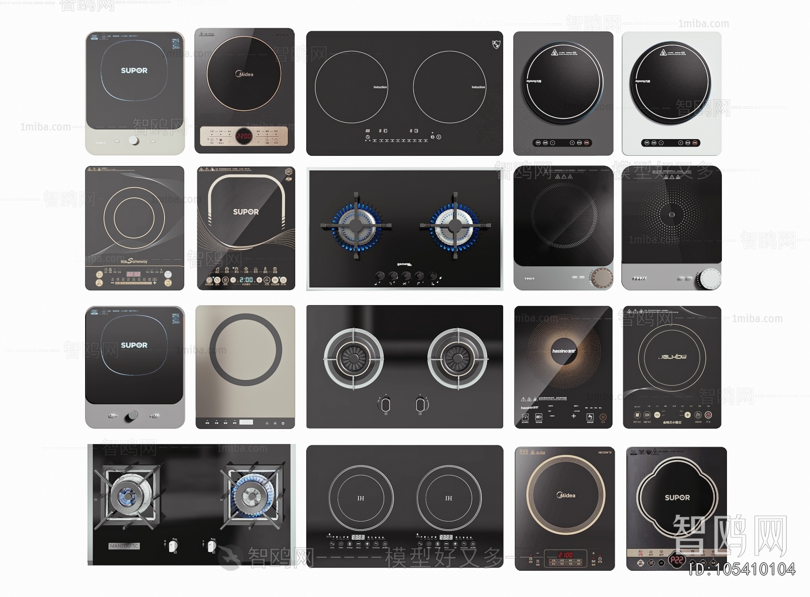 Modern Kitchen Electric Gas Range