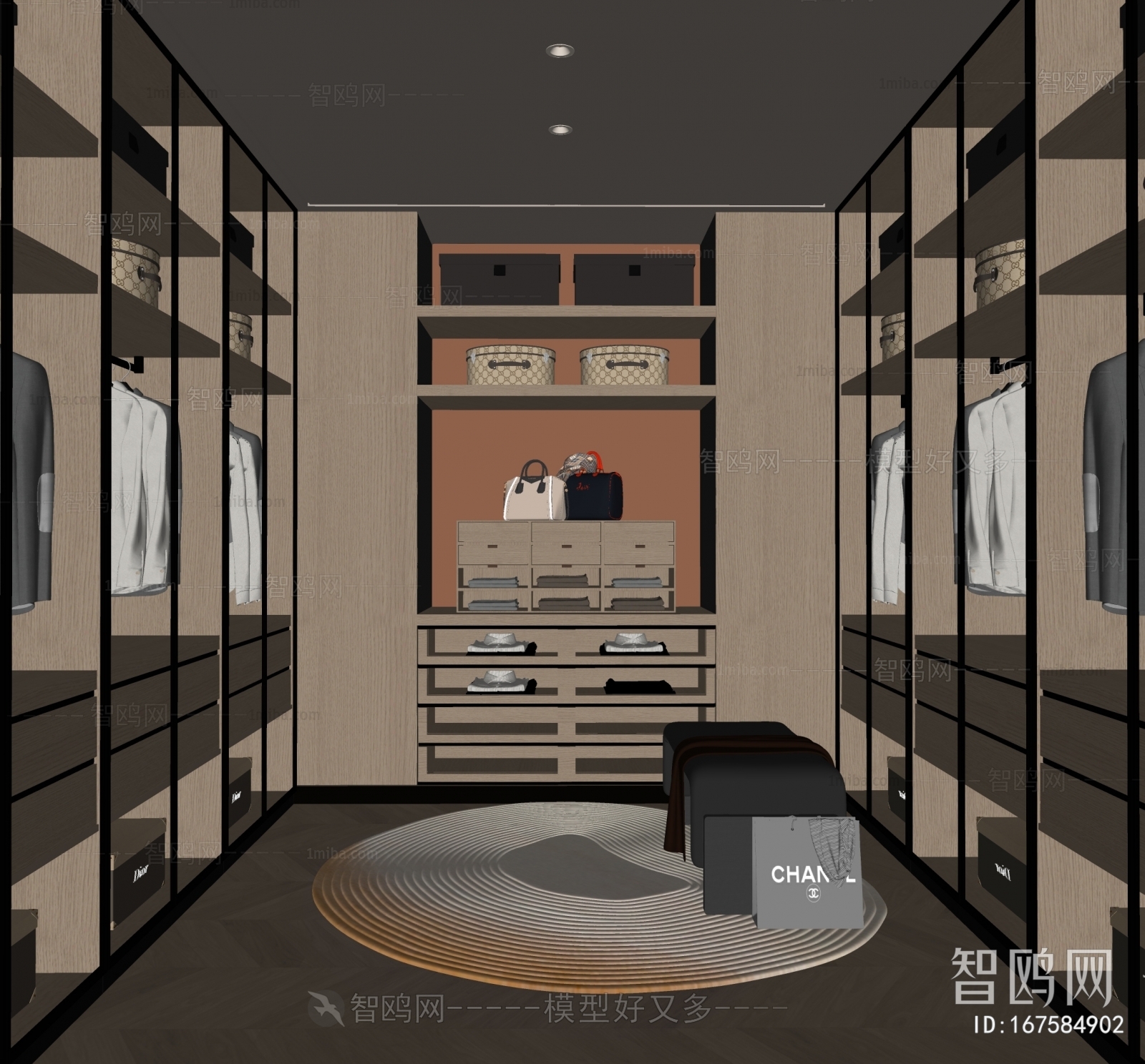 Modern Clothes Storage Area