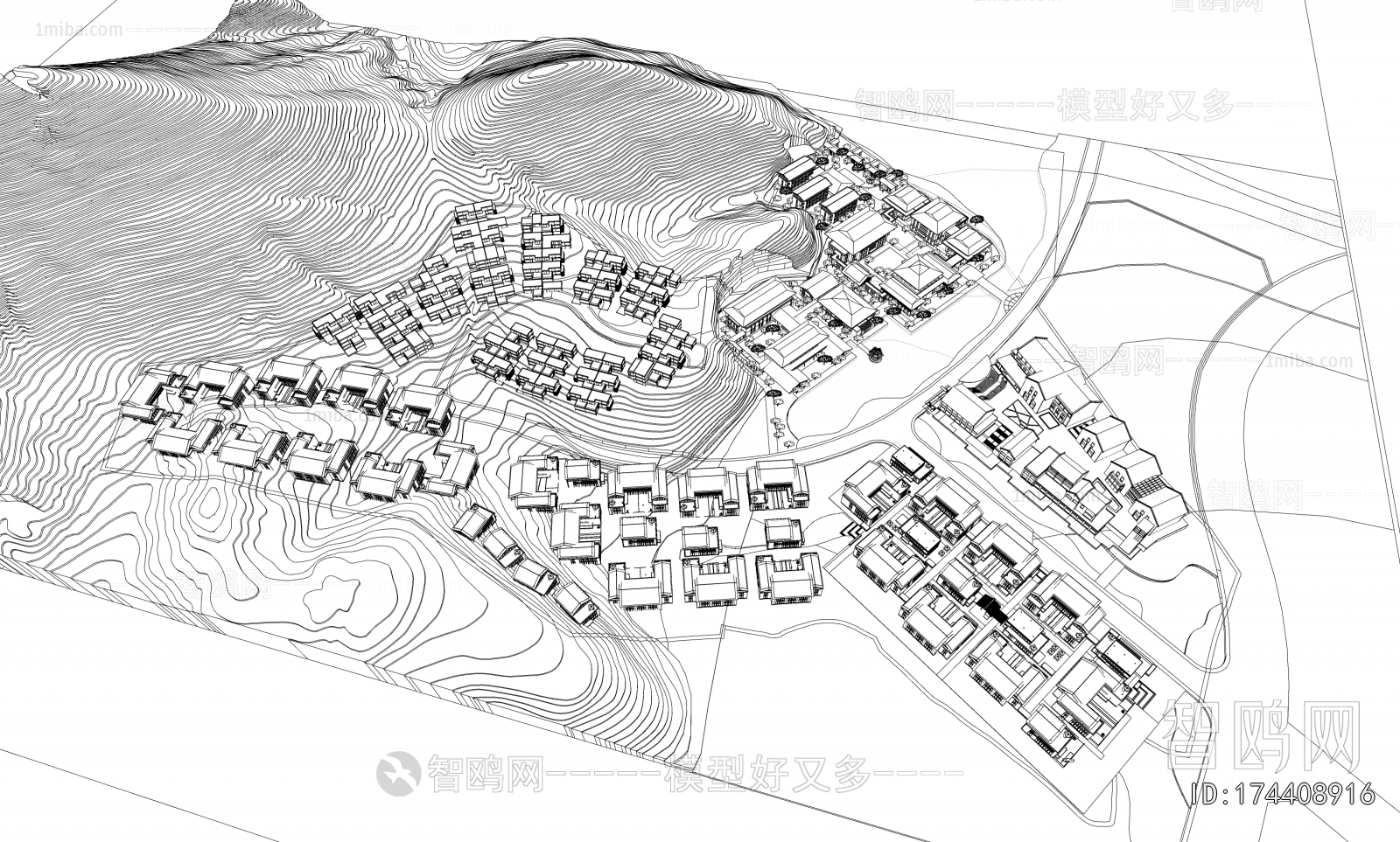 New Chinese Style Appearance Of Commercial Building