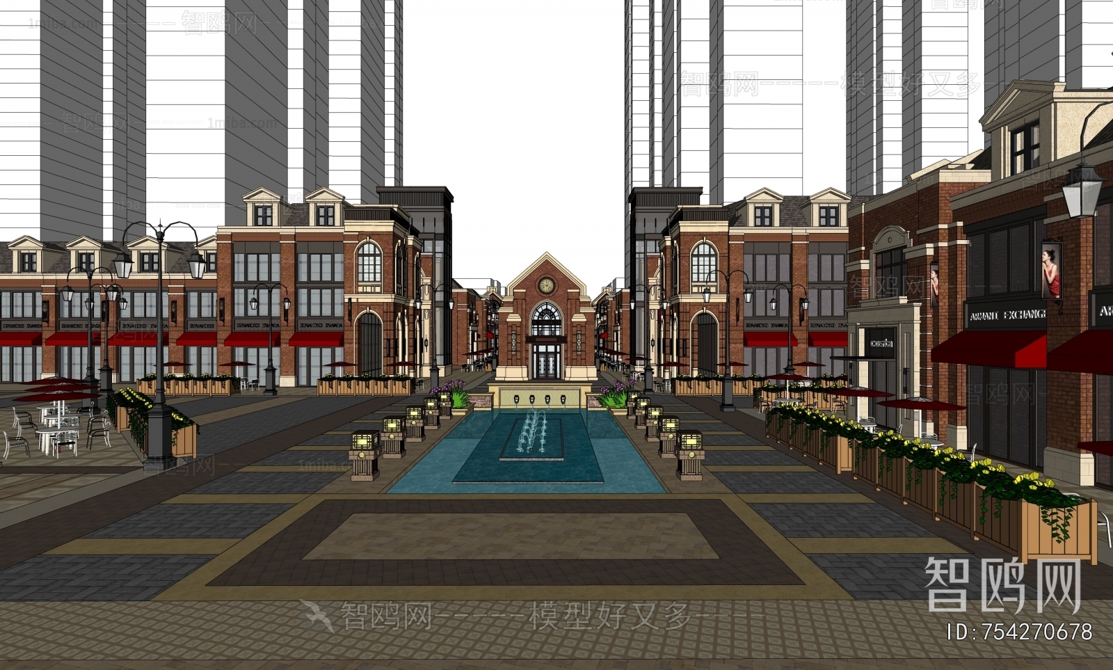 Classical Style Commercial Street