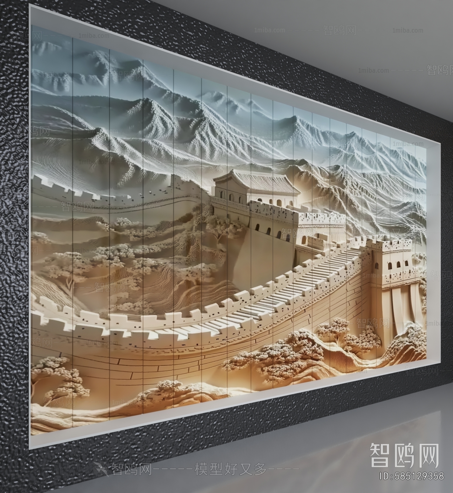 New Chinese Style TV Wall