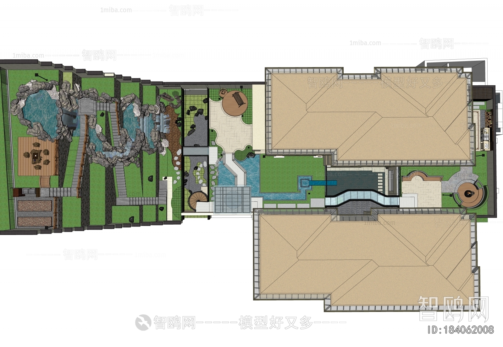 New Chinese Style Courtyard/landscape