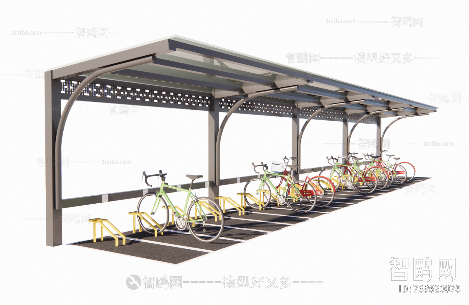 Modern Outdoor Parking Lot