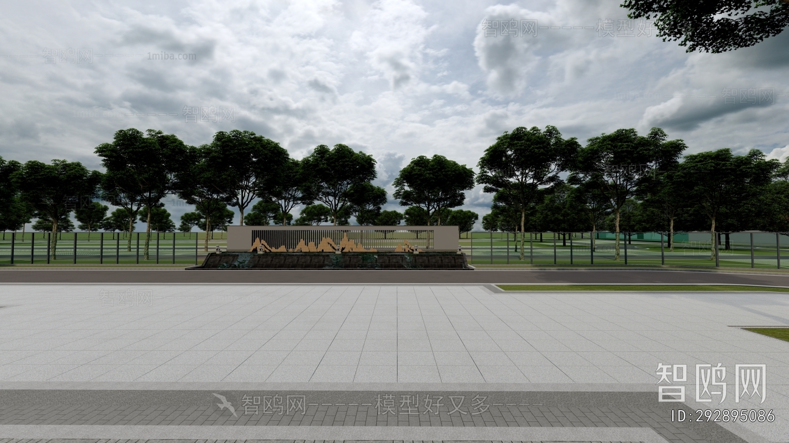 Modern Architectural Bird's-eye View Planning