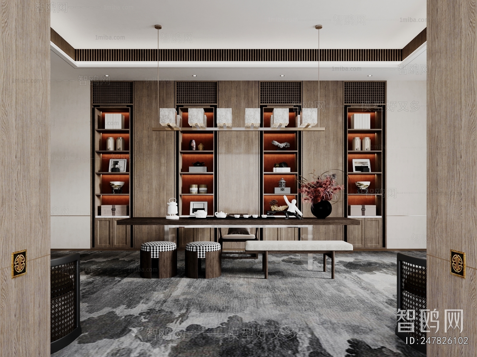 New Chinese Style Teahouse Tea House