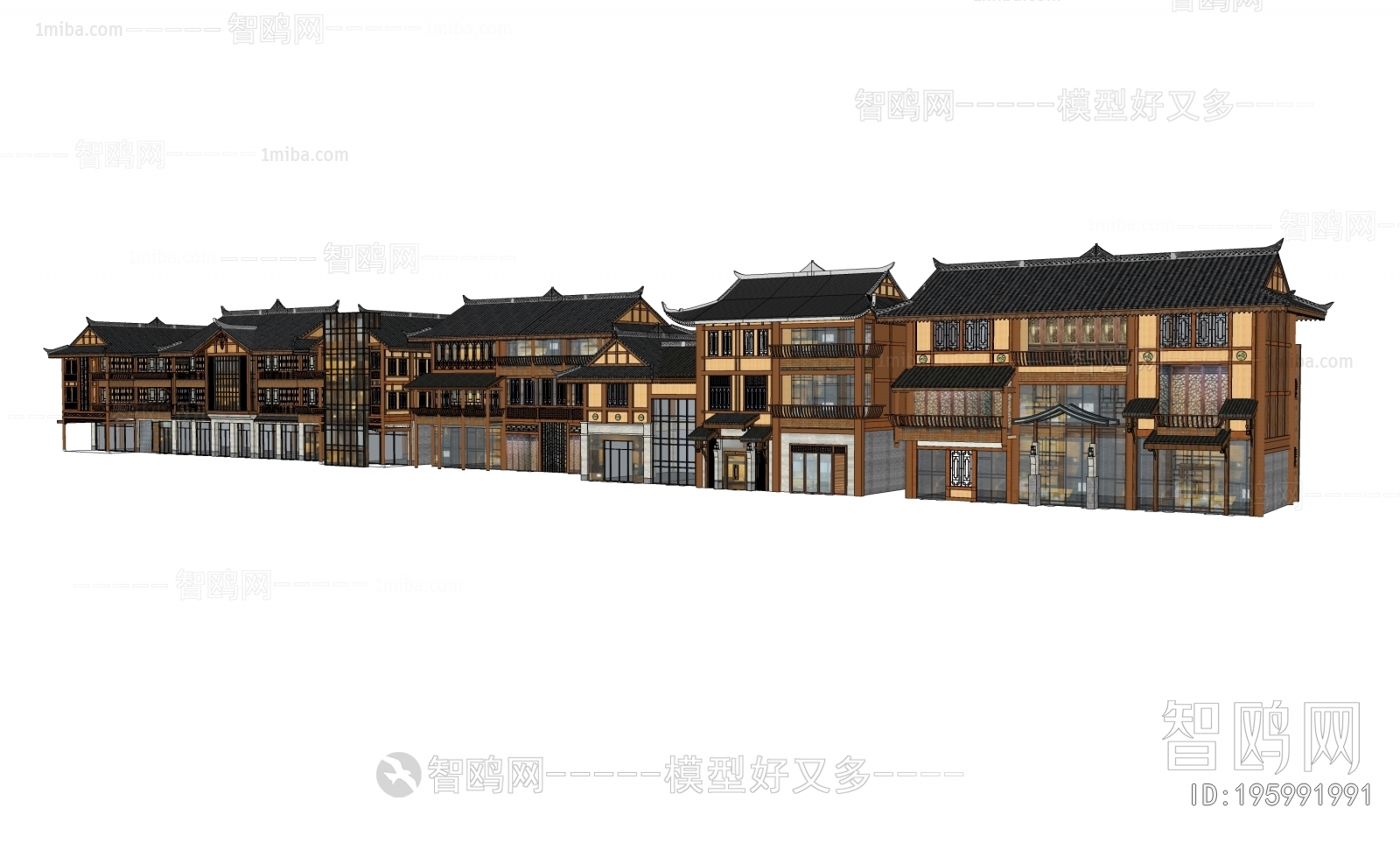 Chinese Style Appearance Of Commercial Building