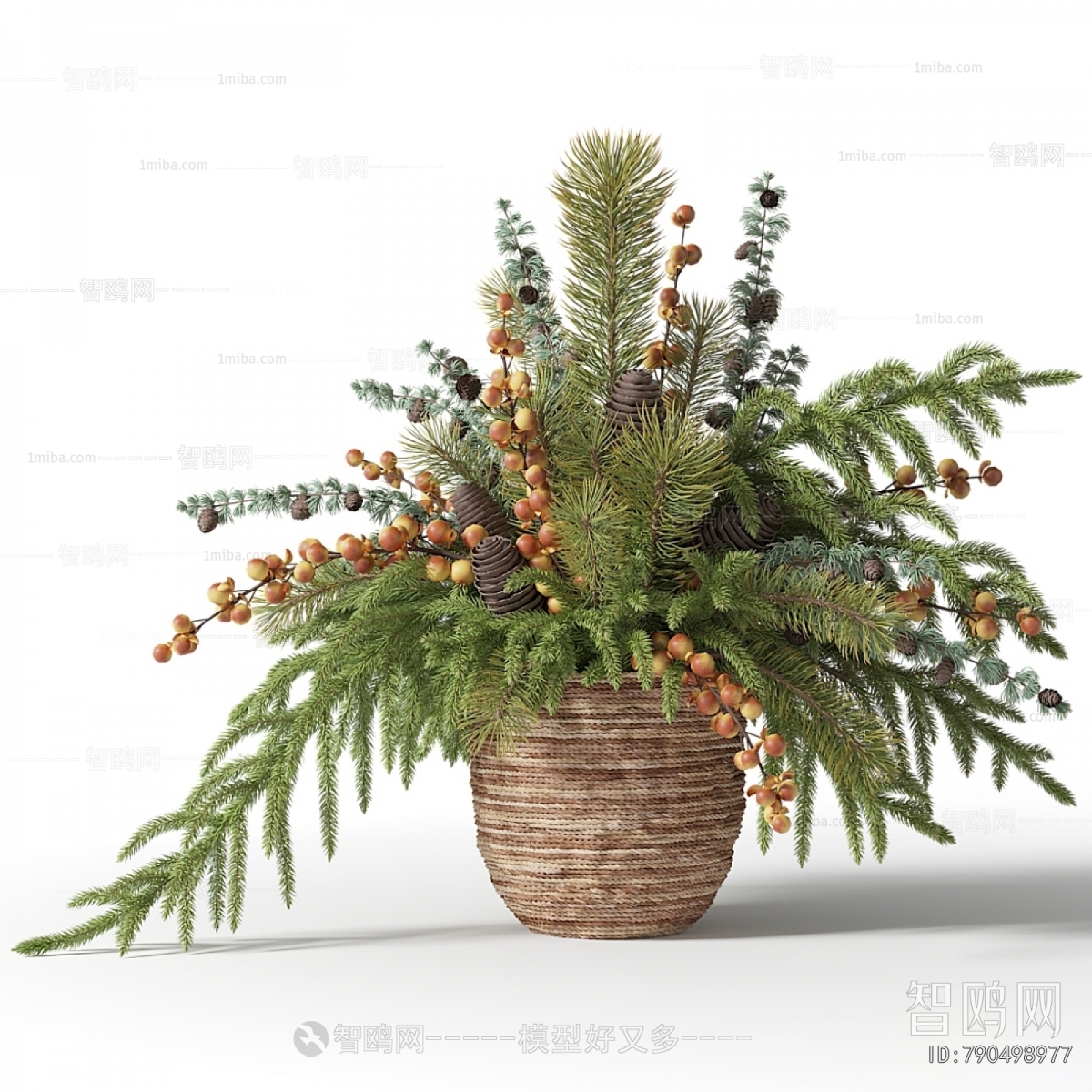 Modern Potted Green Plant