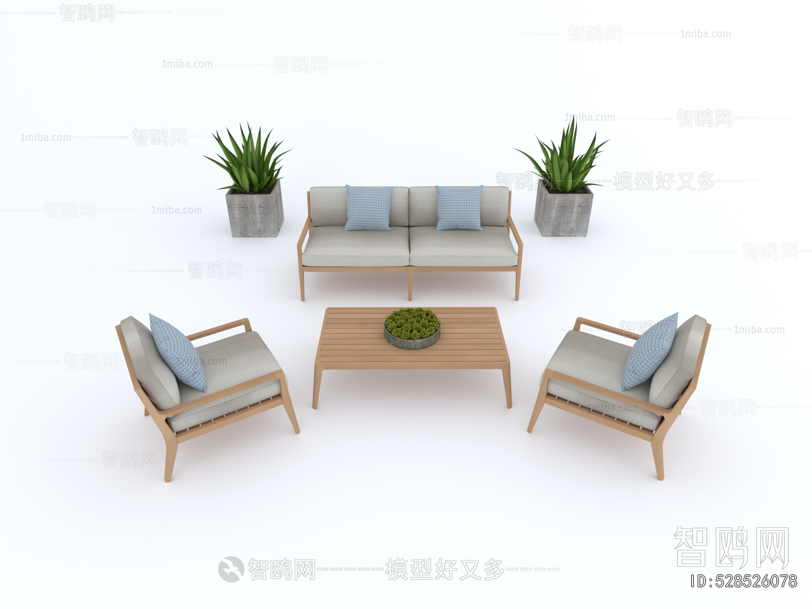 Nordic Style Outdoor Sofa