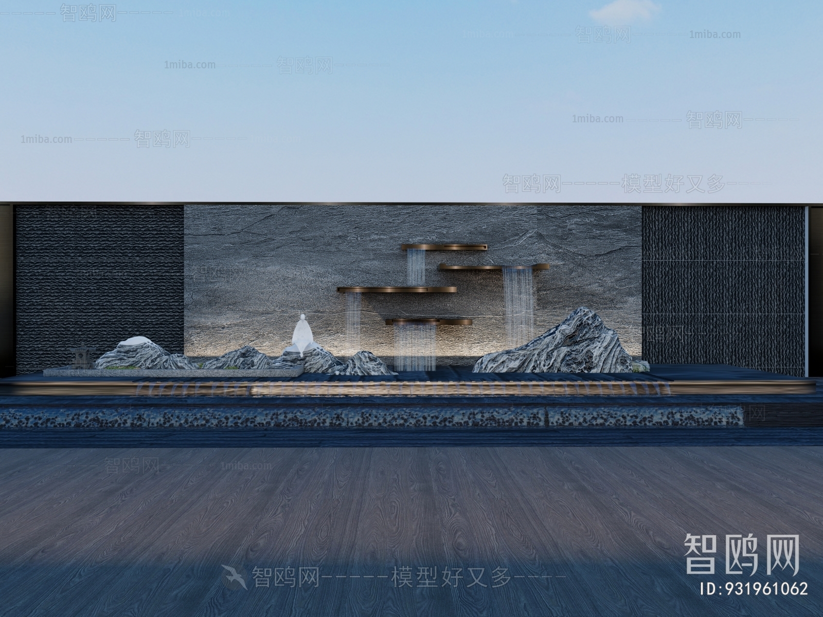 New Chinese Style Landscape Wall