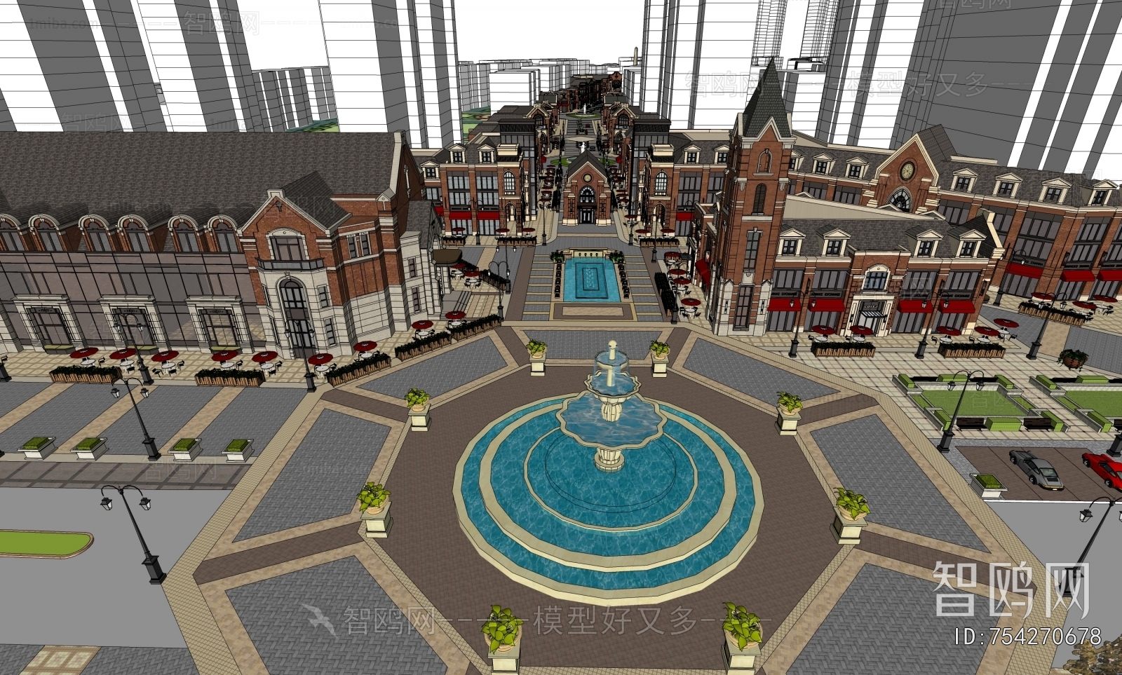 Classical Style Commercial Street