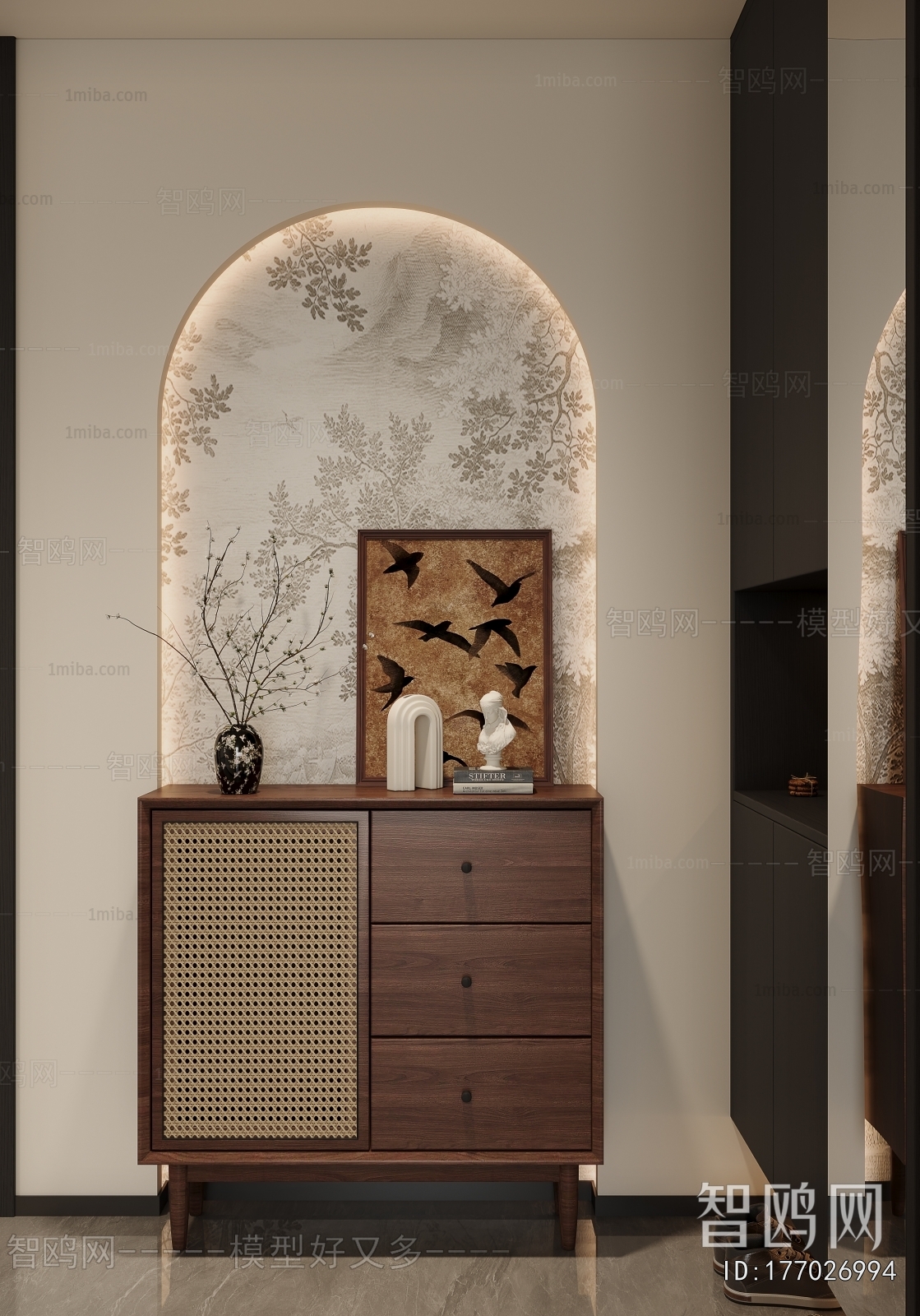 French Style Entrance Cabinet