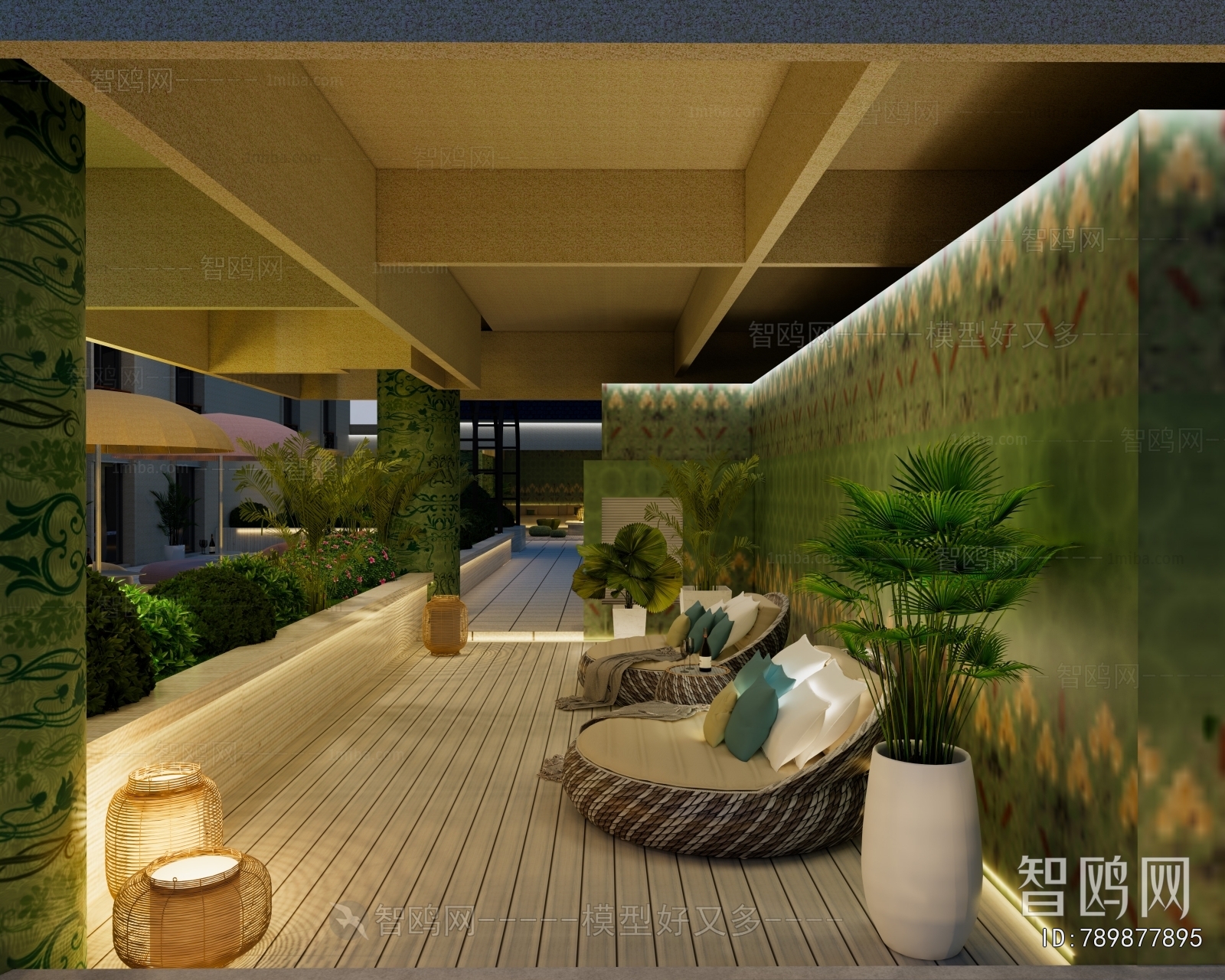 Modern Courtyard/landscape