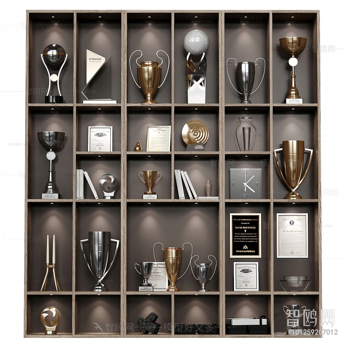 Modern Flag/badge/trophy/certificate