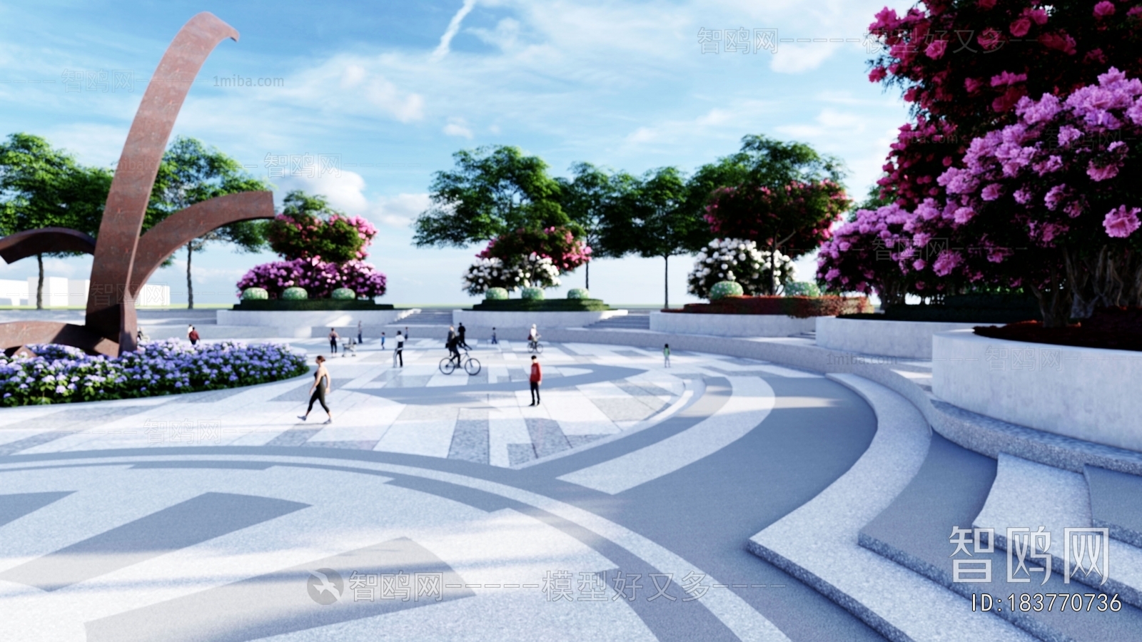 Modern Park Landscape