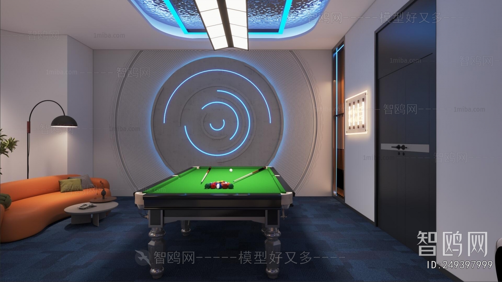 Modern Billiard Room