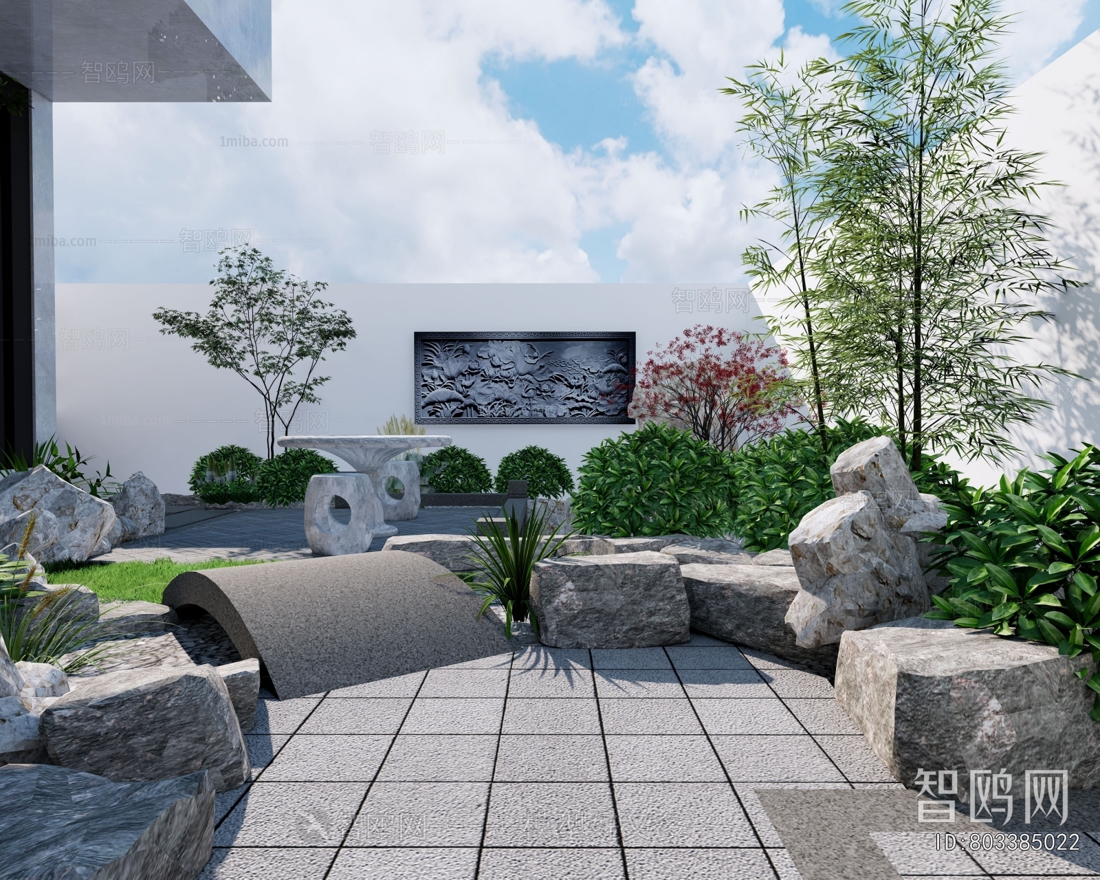 New Chinese Style Courtyard/landscape