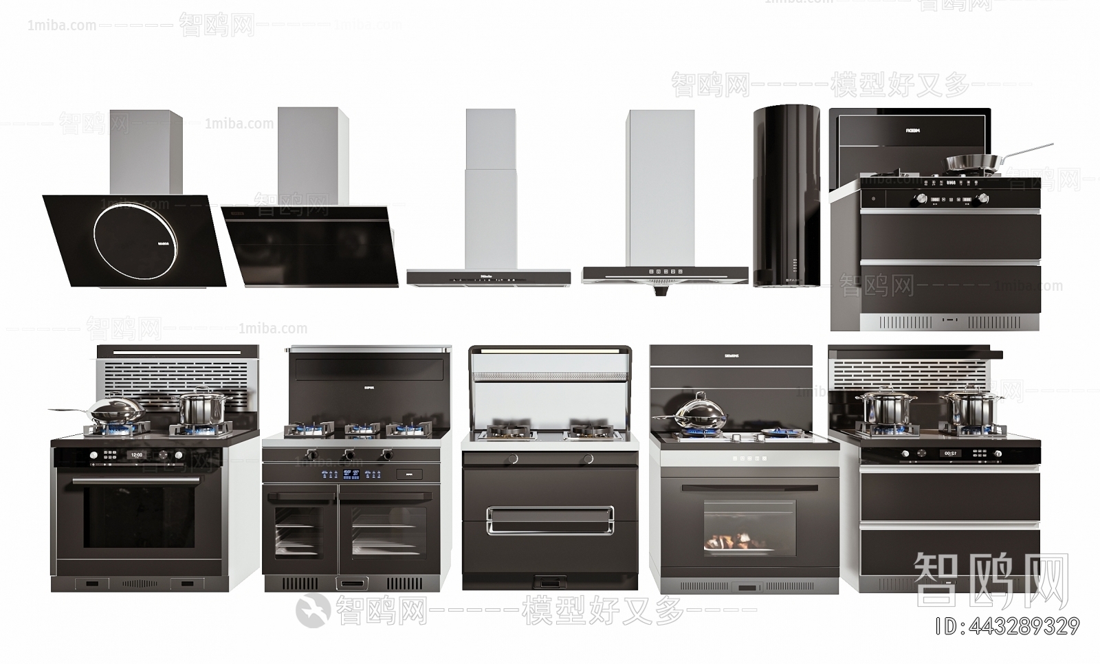 Modern Kitchen Electric Gas Range