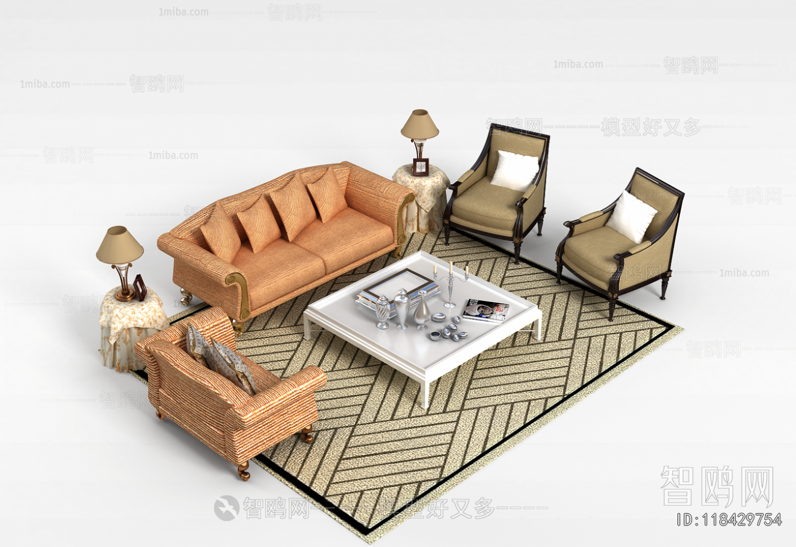 European Style Sofa Combination