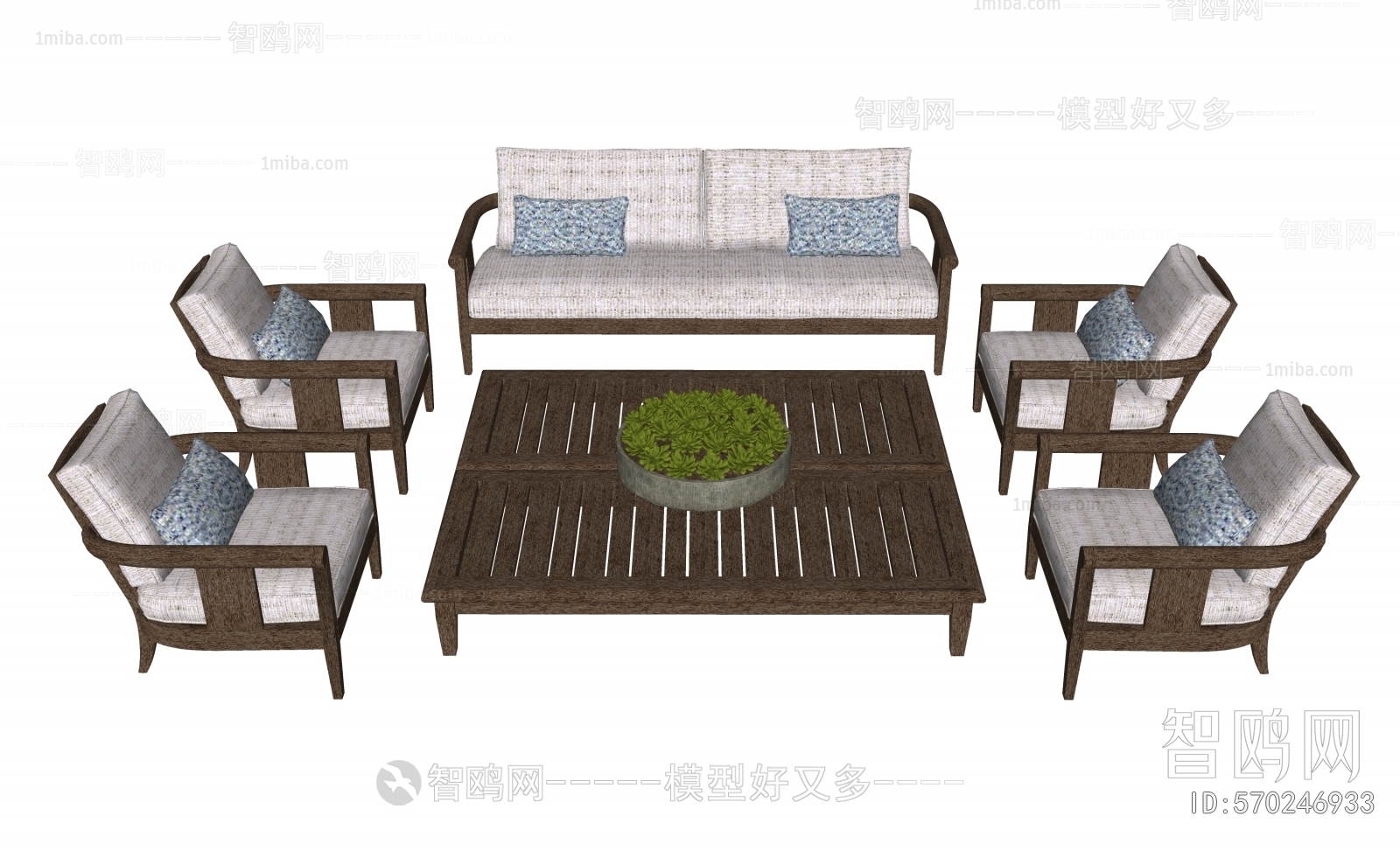 New Chinese Style Outdoor Sofa