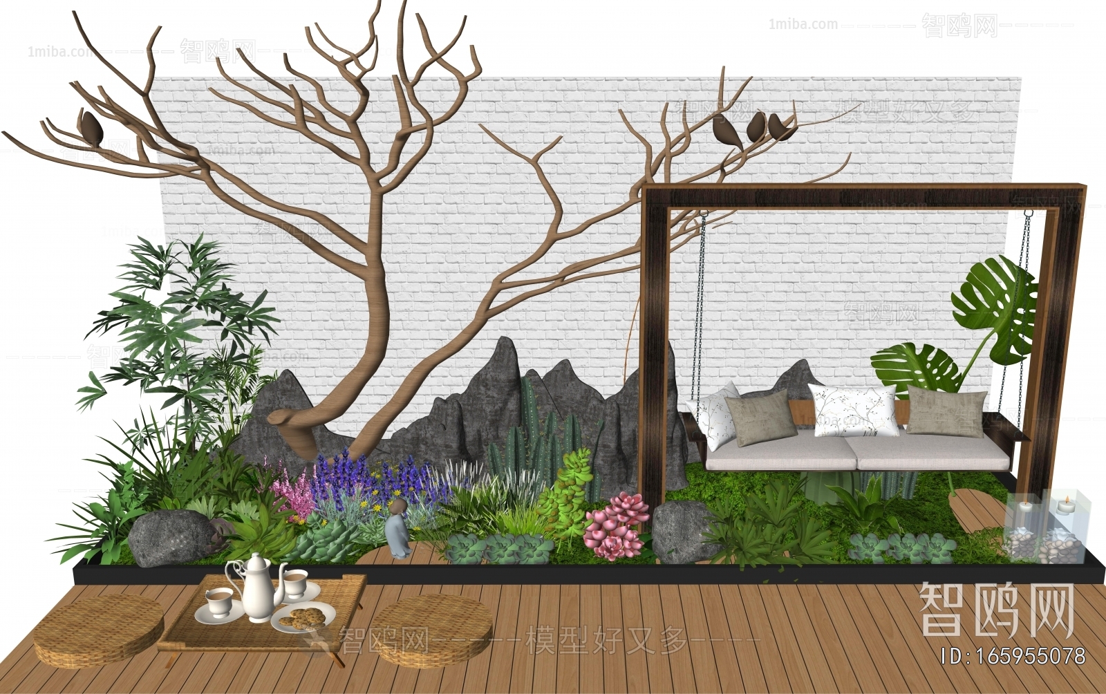 New Chinese Style Plant Landscaping