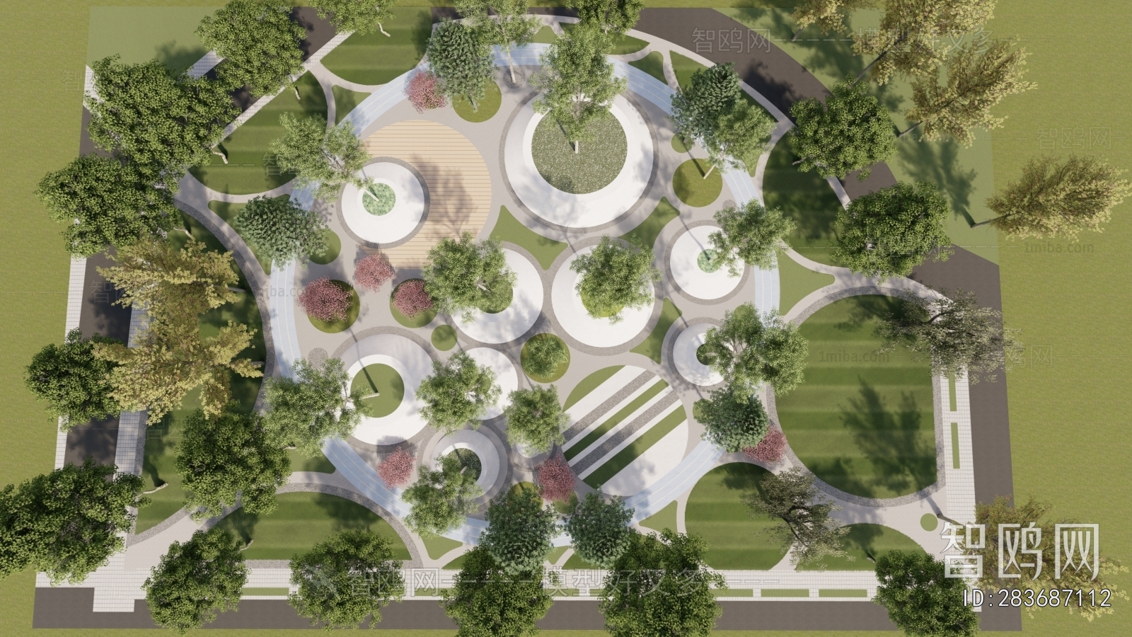 Modern Park Landscape