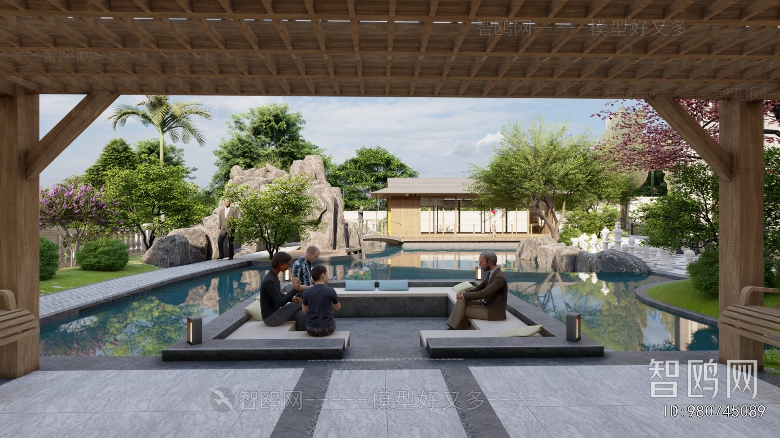 European Style Courtyard/landscape