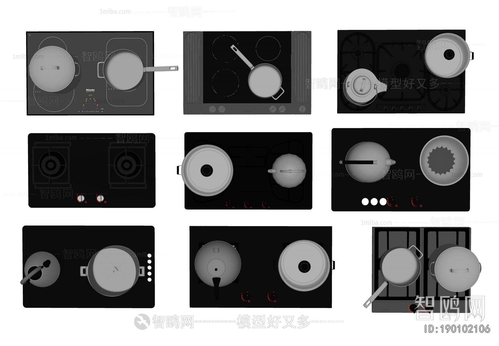 Modern Kitchen Electric Gas Range