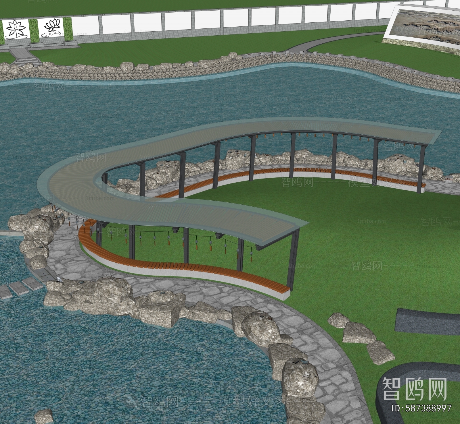 Modern Architectural Bird's-eye View Planning