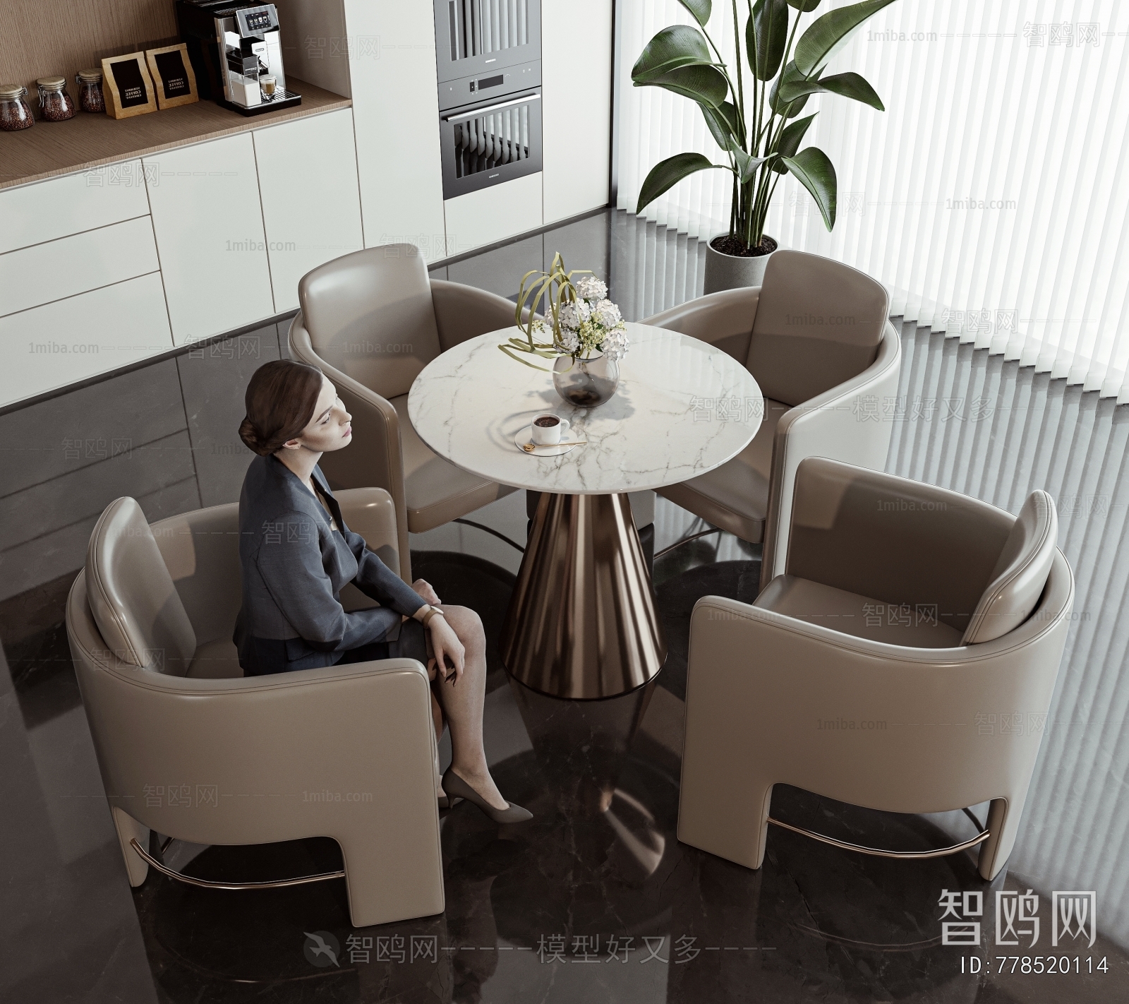 Modern Leisure Table And Chair