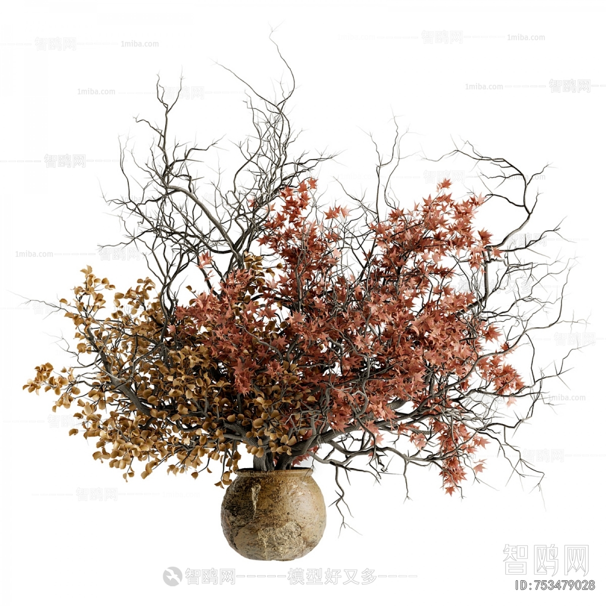 Wabi-sabi Style Dried Branch