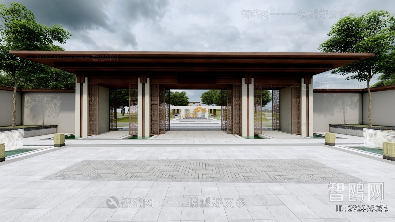 Modern Architectural Bird's-eye View Planning