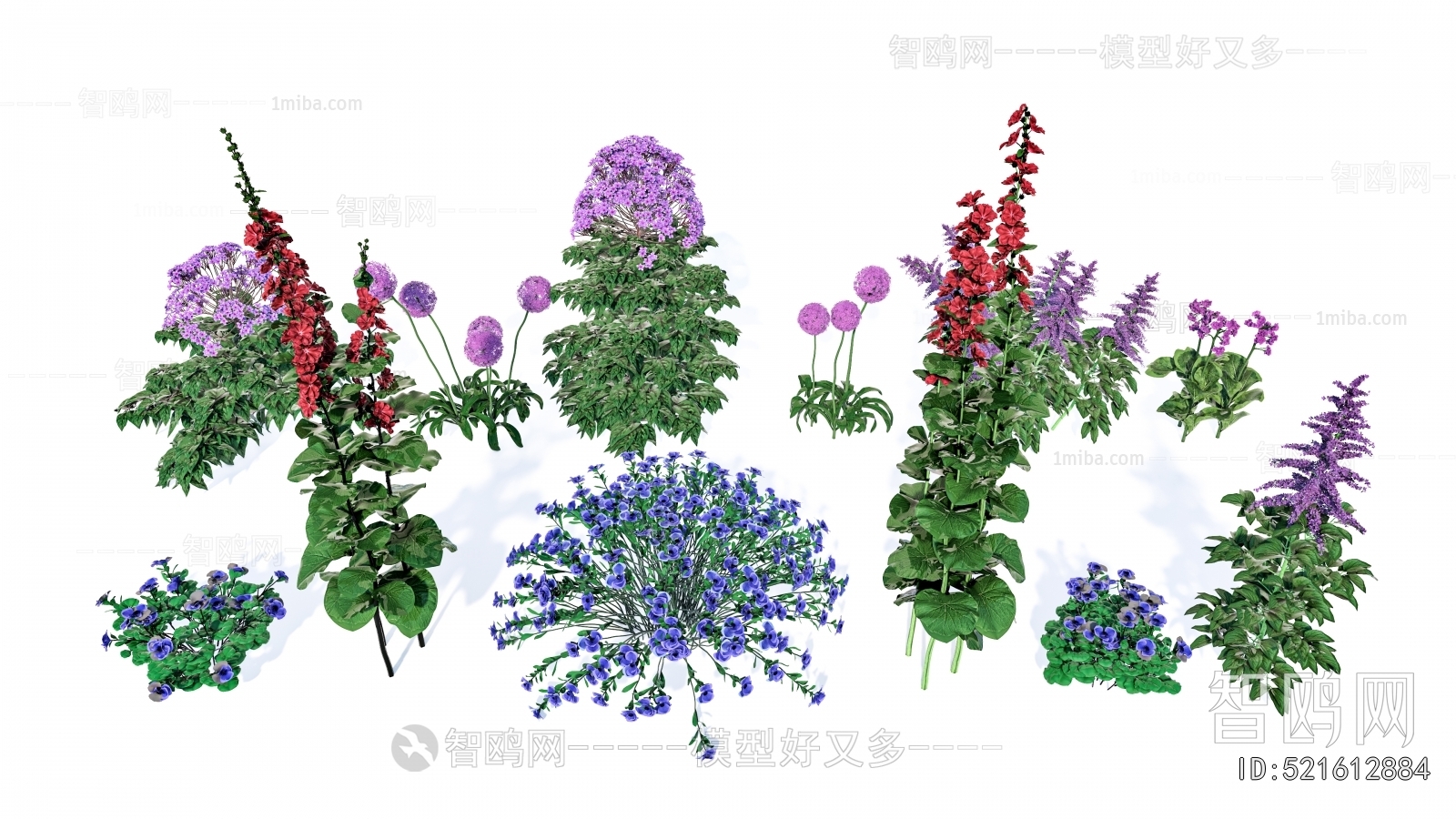 Modern Flowers And Grass