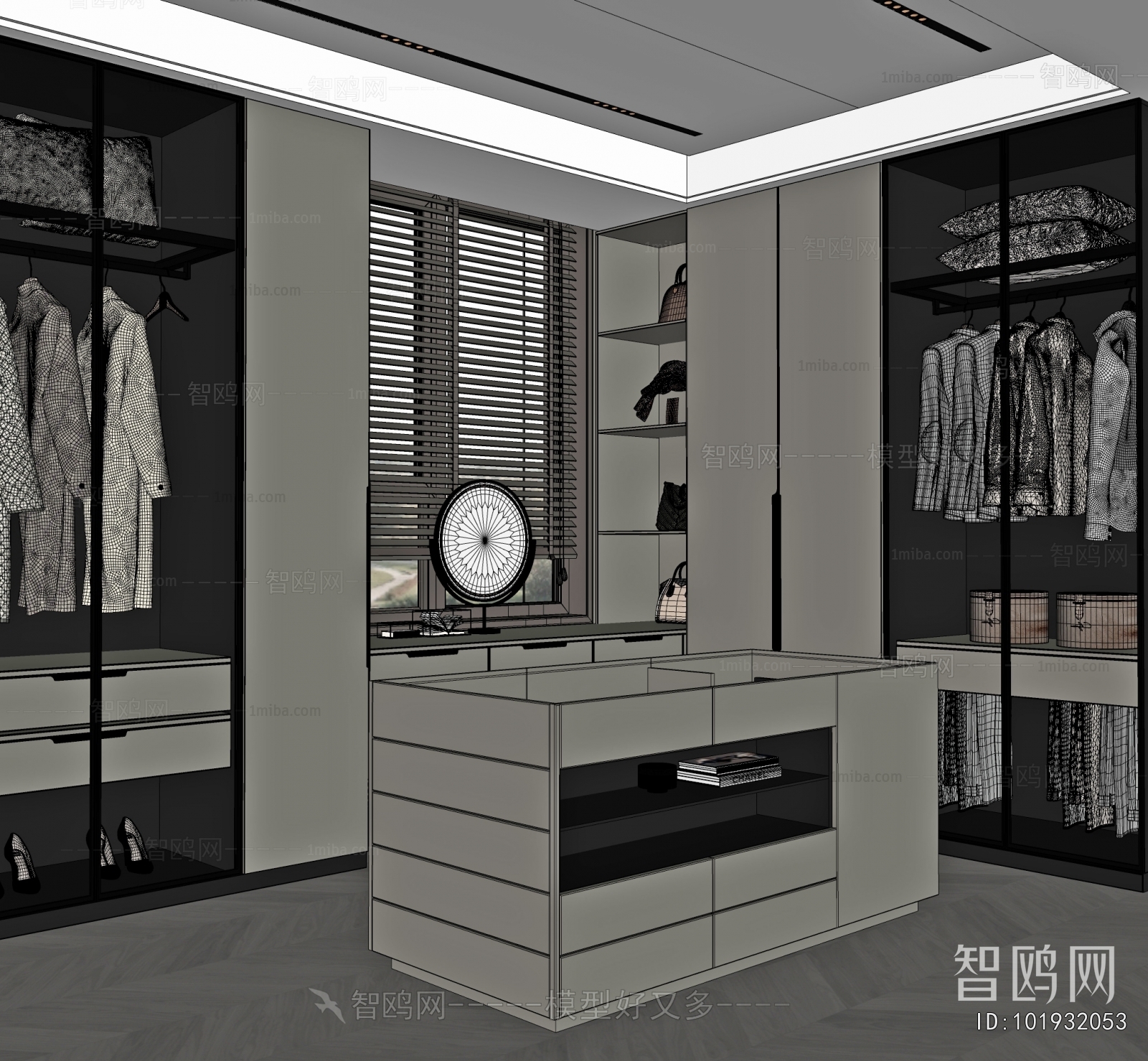 Modern Clothes Storage Area