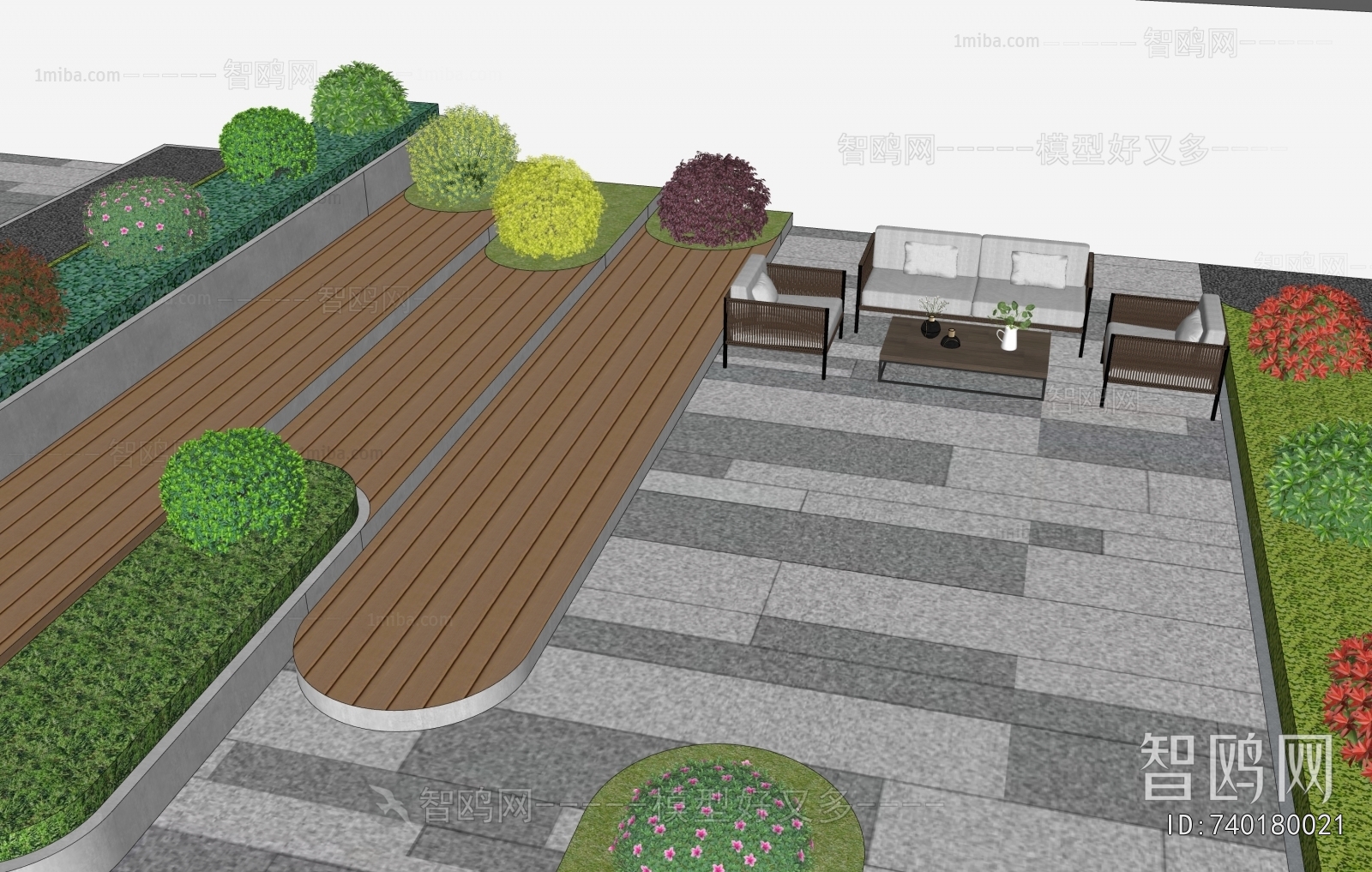 Modern Park Landscape