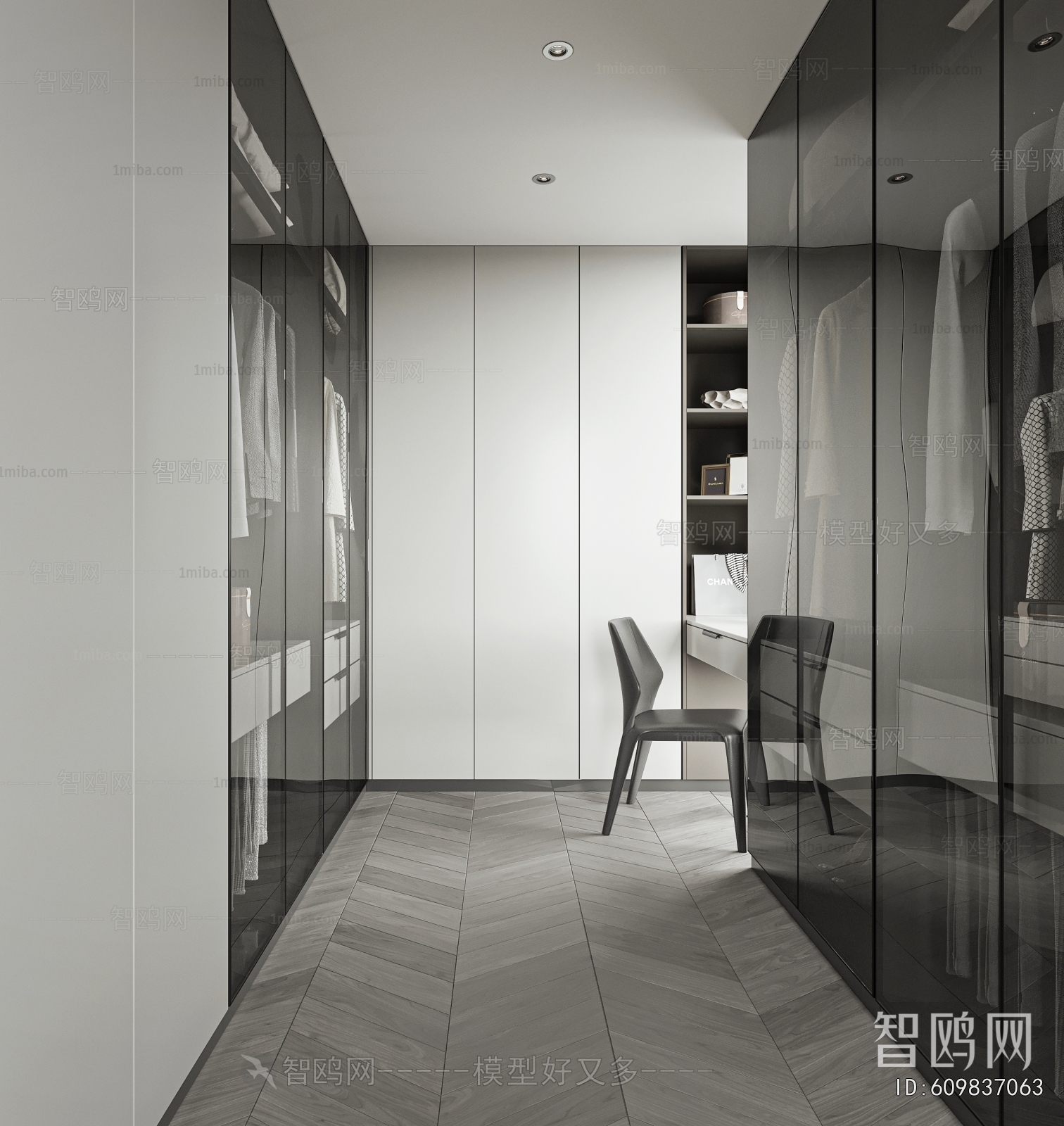 Modern Clothes Storage Area