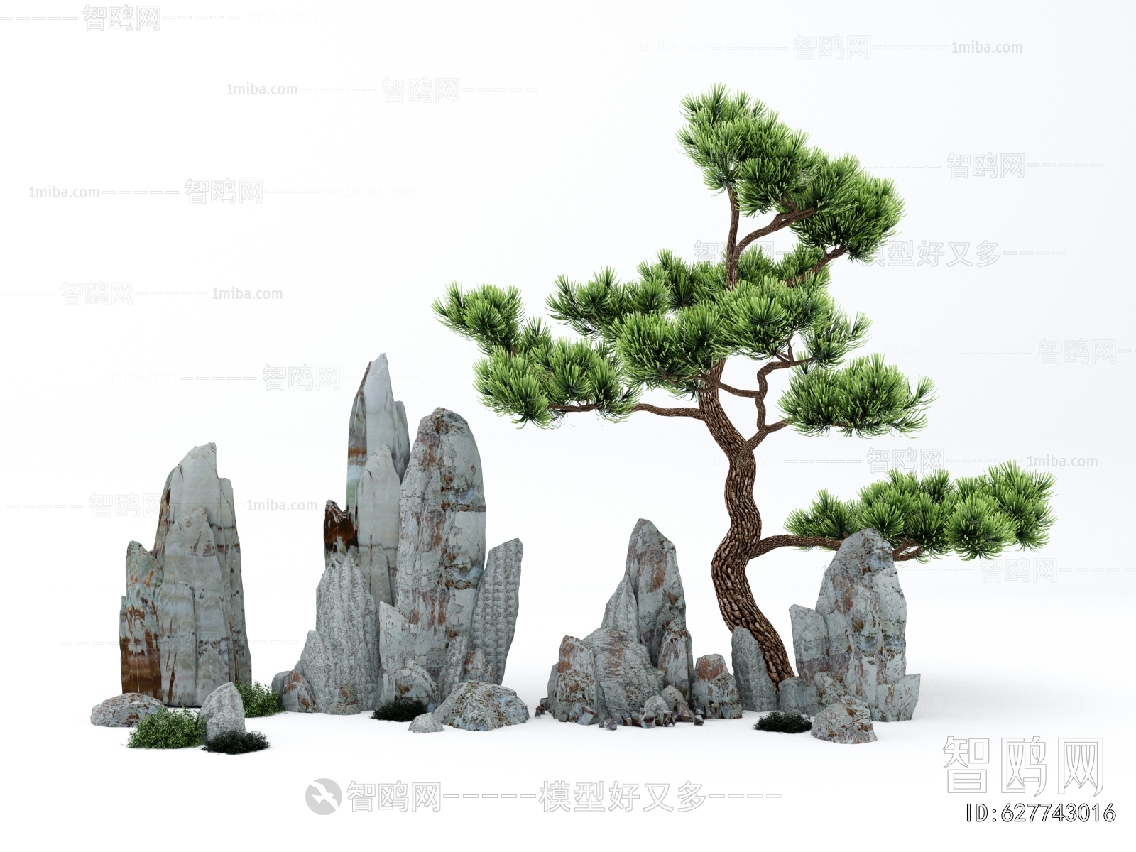 New Chinese Style Rockery Waterscape